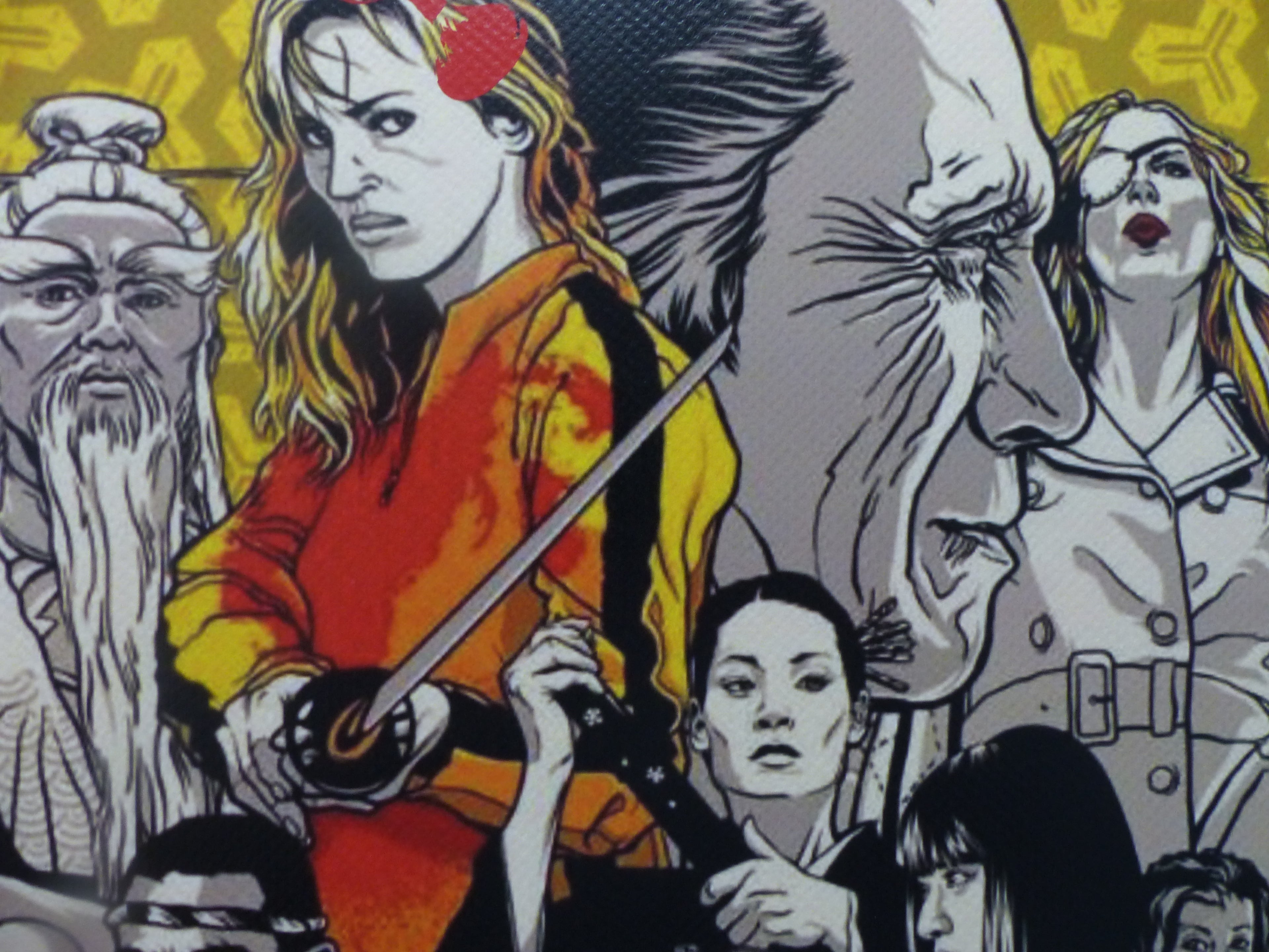 DEATH NYC "GERAHMT" Lithografie ltd.Edit. of 100 "Kill Bill" 3D Siegel COA