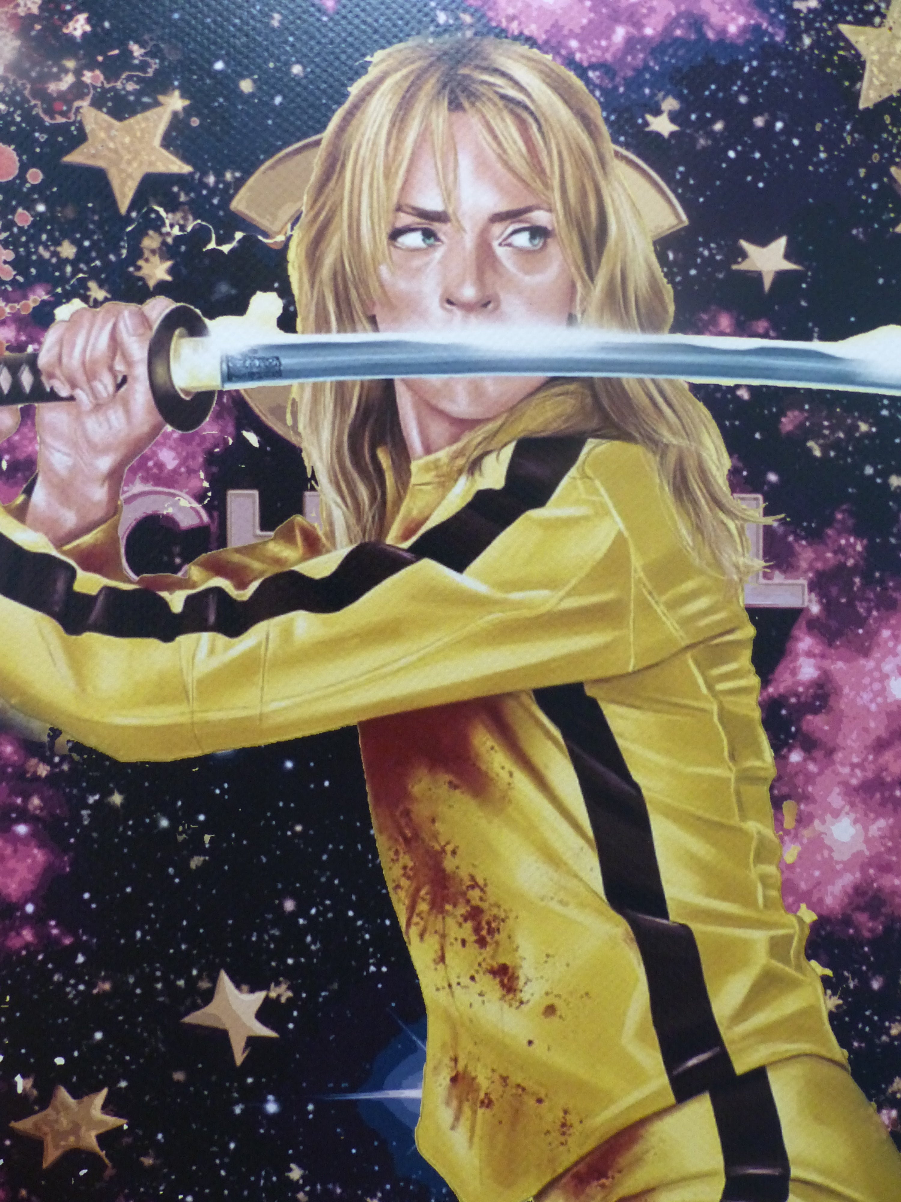 DEATH NYC "GERAHMT" Lithografie ltd.Edit. of 100 "Kill Bill Stars" 3D Siegel COA