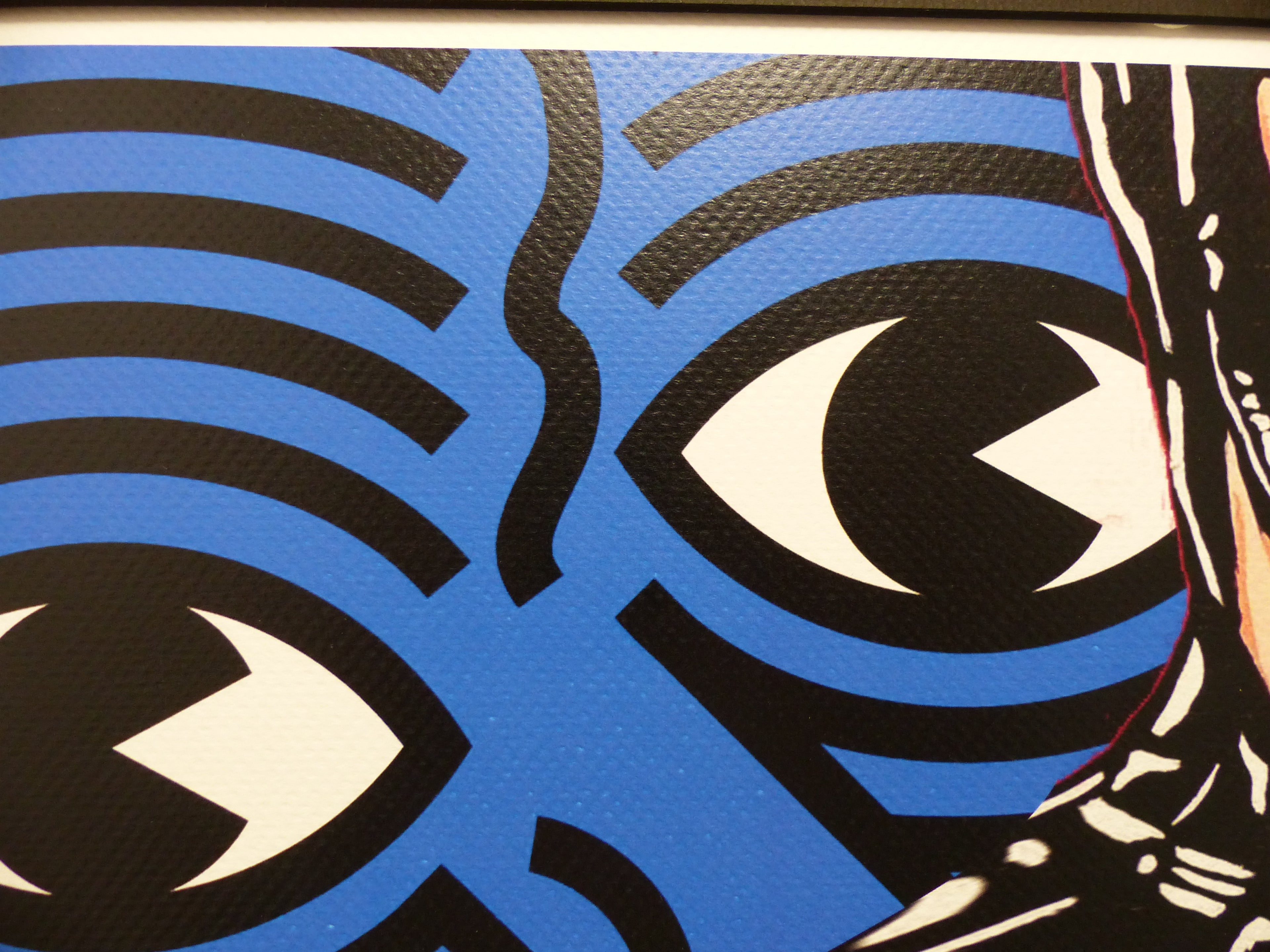 DEATH NYC fertig gerahmte Lithografie ltd. Edit. of 100 "Catwoman Keith Haring" 3D Siegel und COA