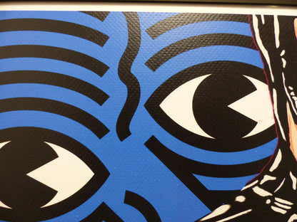 DEATH NYC fertig gerahmte Lithografie ltd. Edit. of 100 "Catwoman Keith Haring" 3D Siegel und COA
