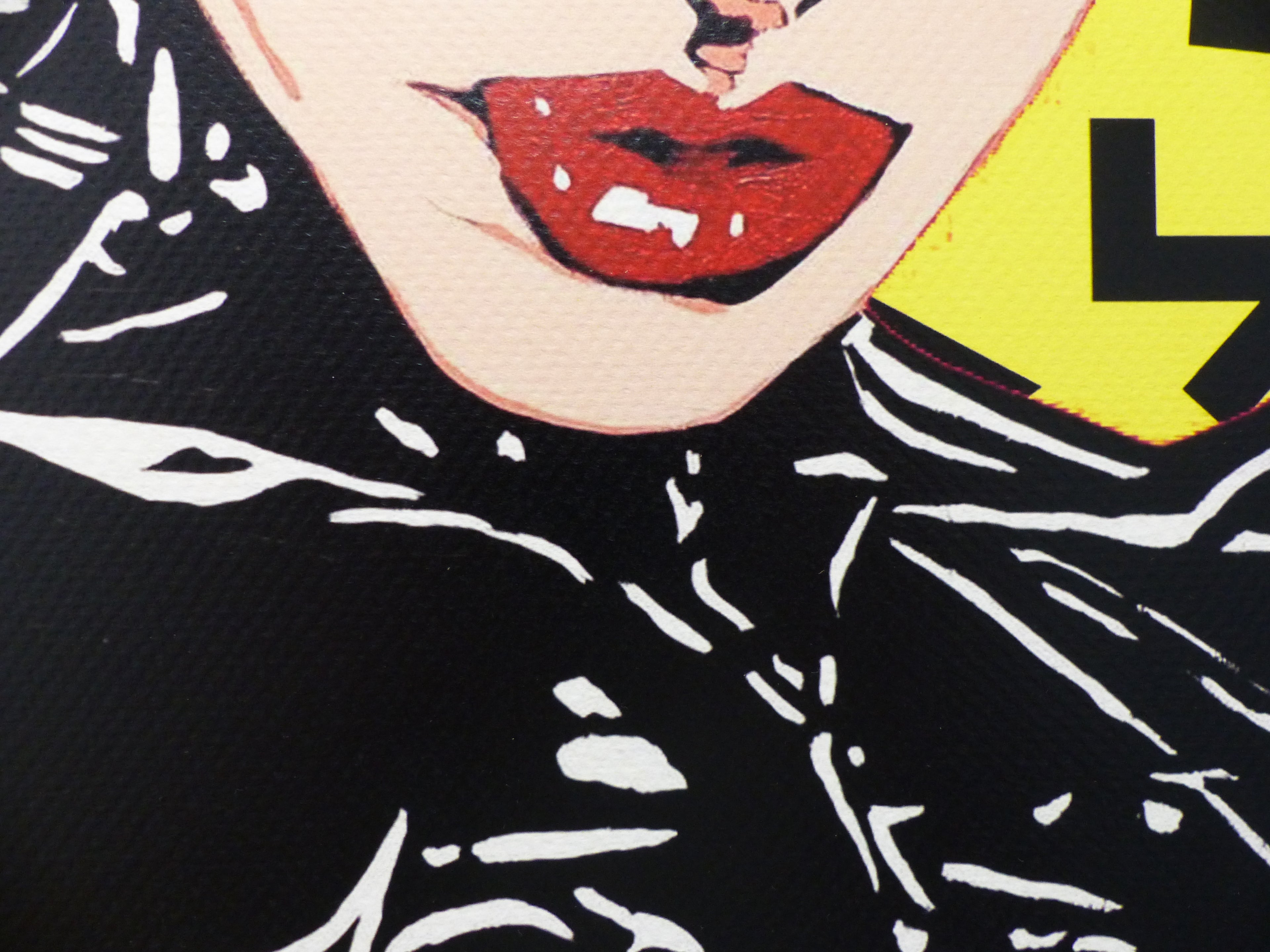 DEATH NYC fertig gerahmte Lithografie ltd. Edit. of 100 "Catwoman Keith Haring" 3D Siegel und COA