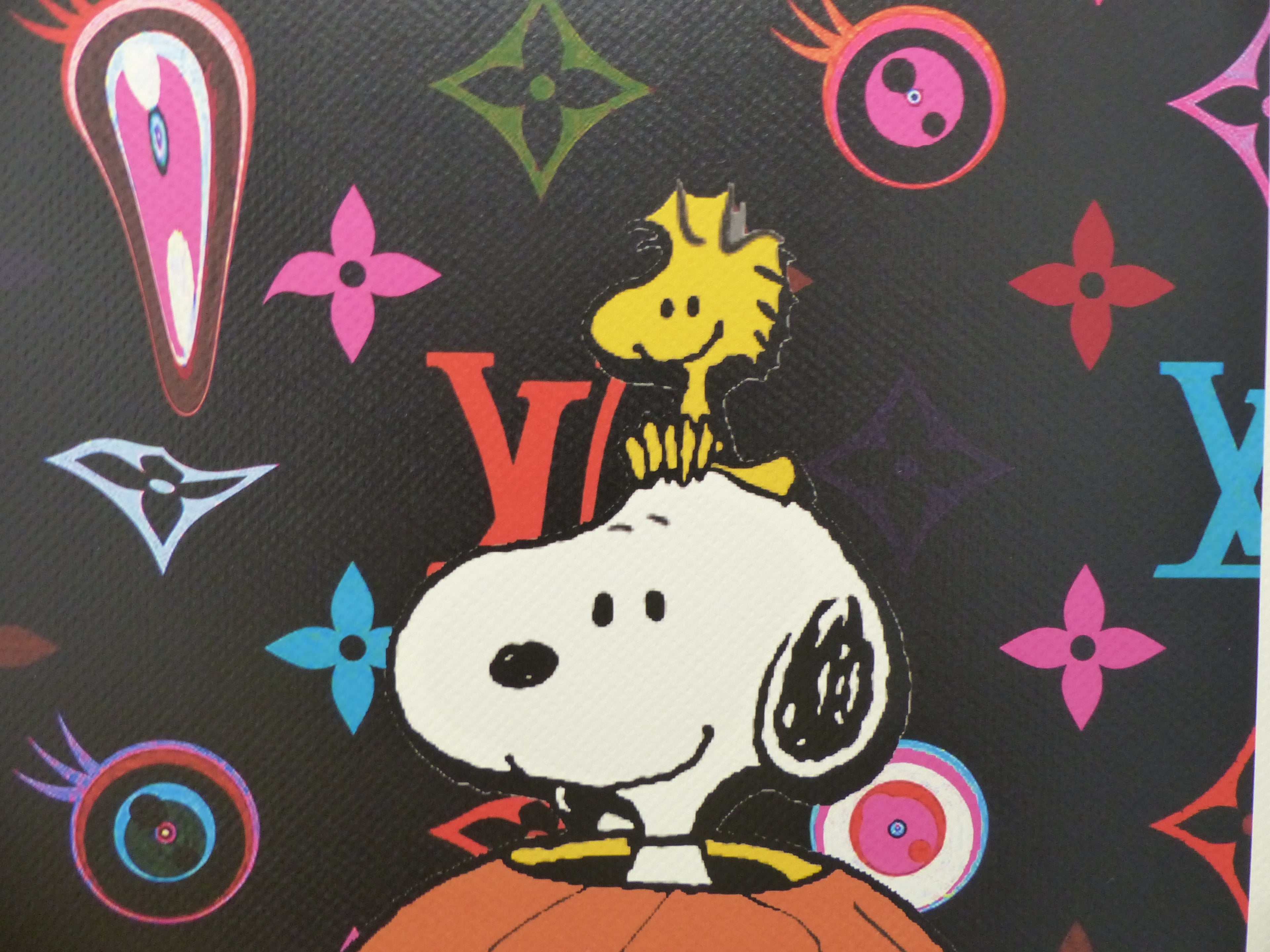DEATH NYC fertig gerahmte Lithografie limit. Edit. of 100 "Snoopy pumpkin" 3D Siegel und COA