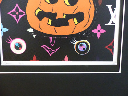 DEATH NYC fertig gerahmte Lithografie limit. Edit. of 100 "Snoopy pumpkin" 3D Siegel und COA
