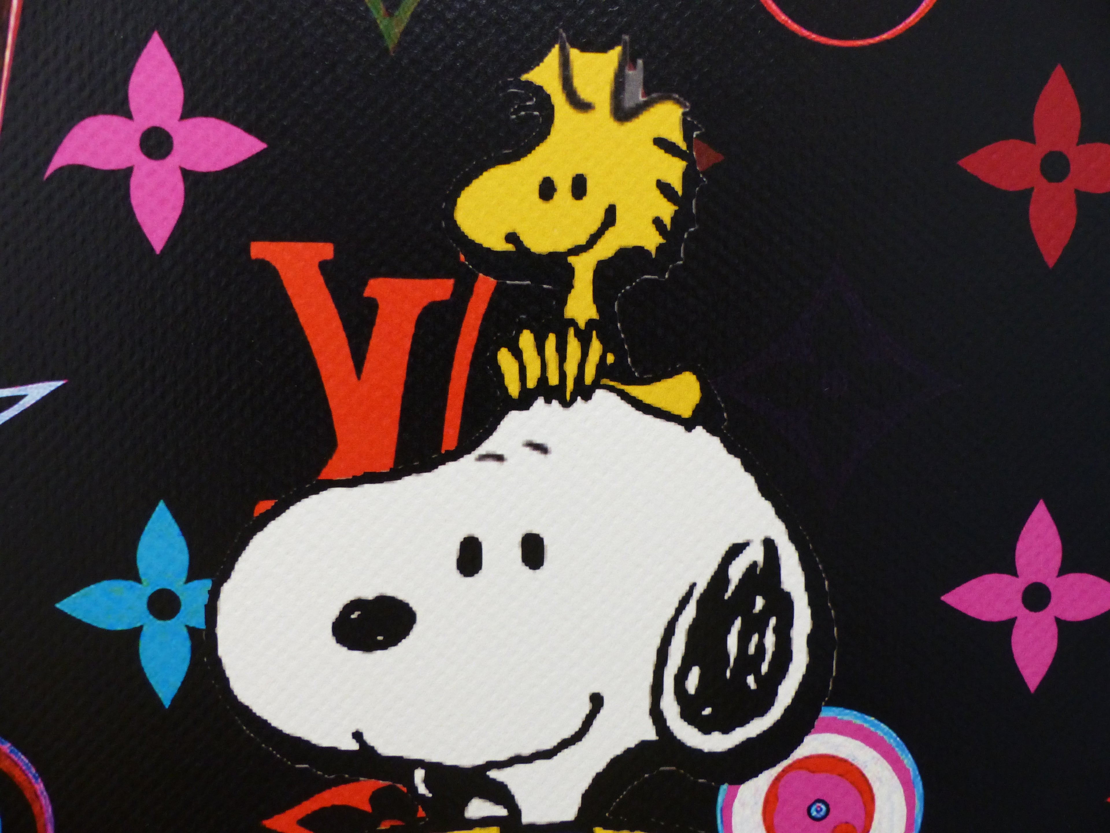 DEATH NYC fertig gerahmte Lithografie limit. Edit. of 100 "Snoopy pumpkin" 3D Siegel und COA