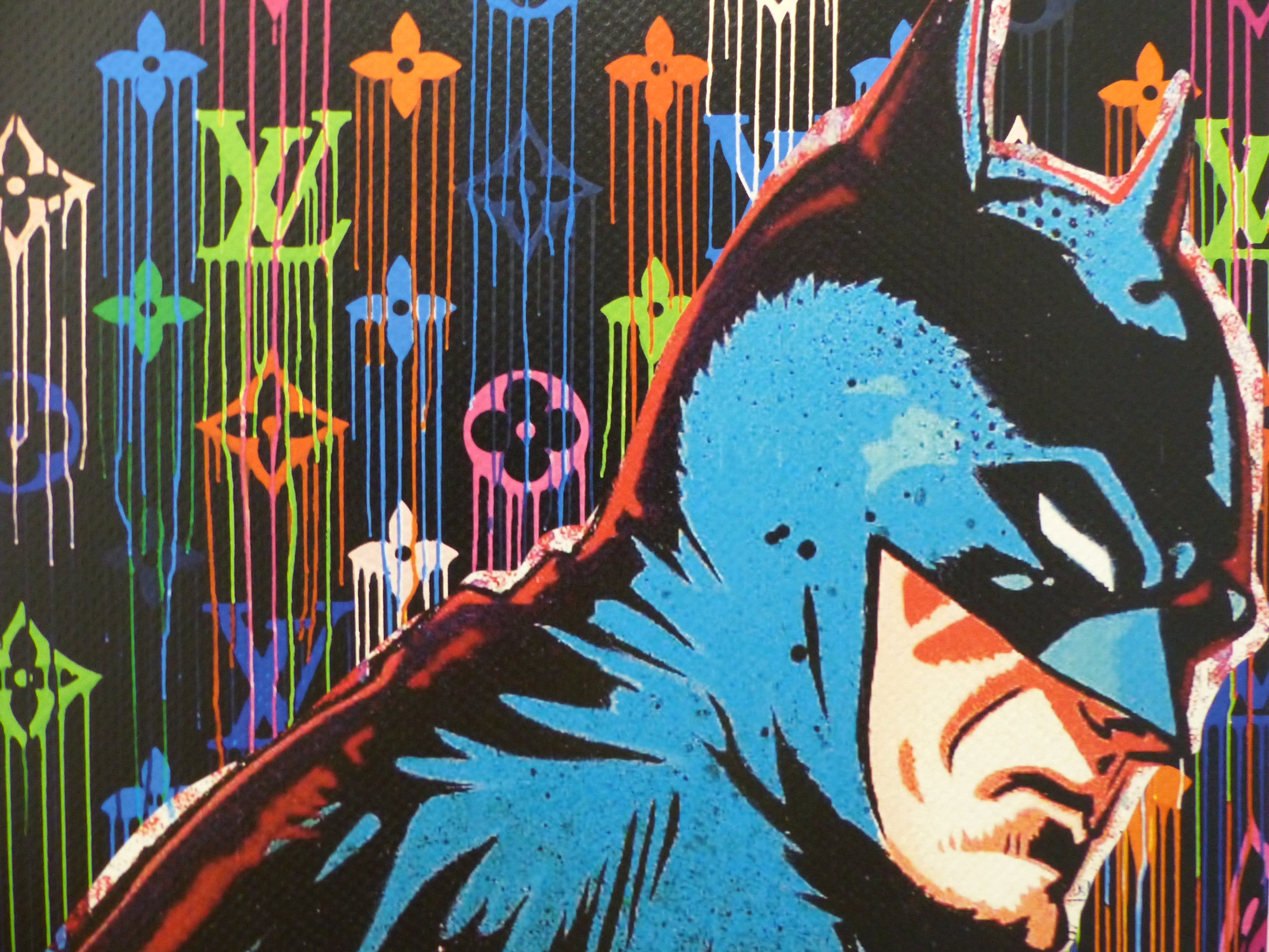 DEATH NYC fertig gerahmte Lithografie limit. Edition of 120  "BATMAN" 3D Siegel COA