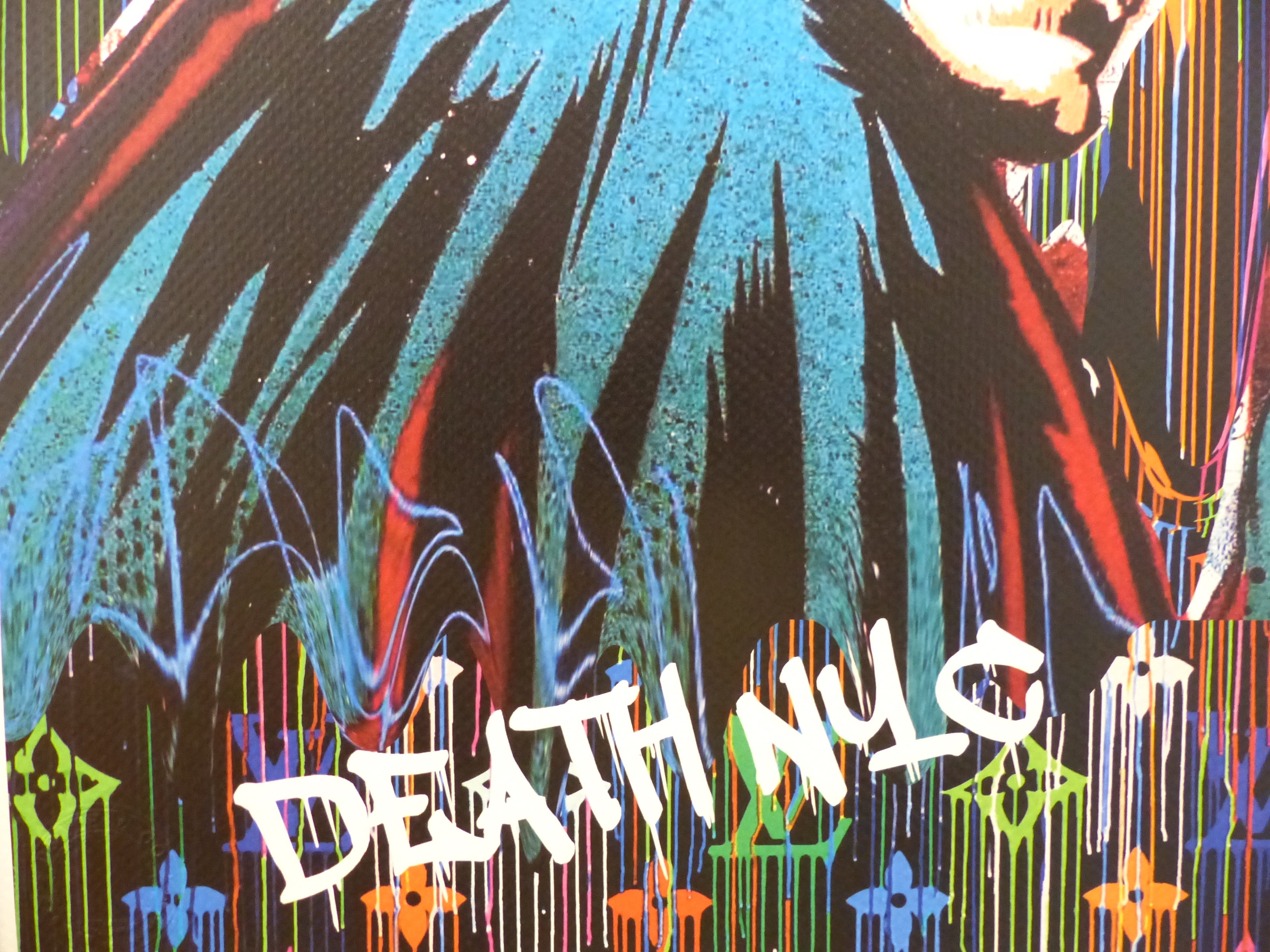 DEATH NYC fertig gerahmte Lithografie limit. Edition of 120  "BATMAN" 3D Siegel COA