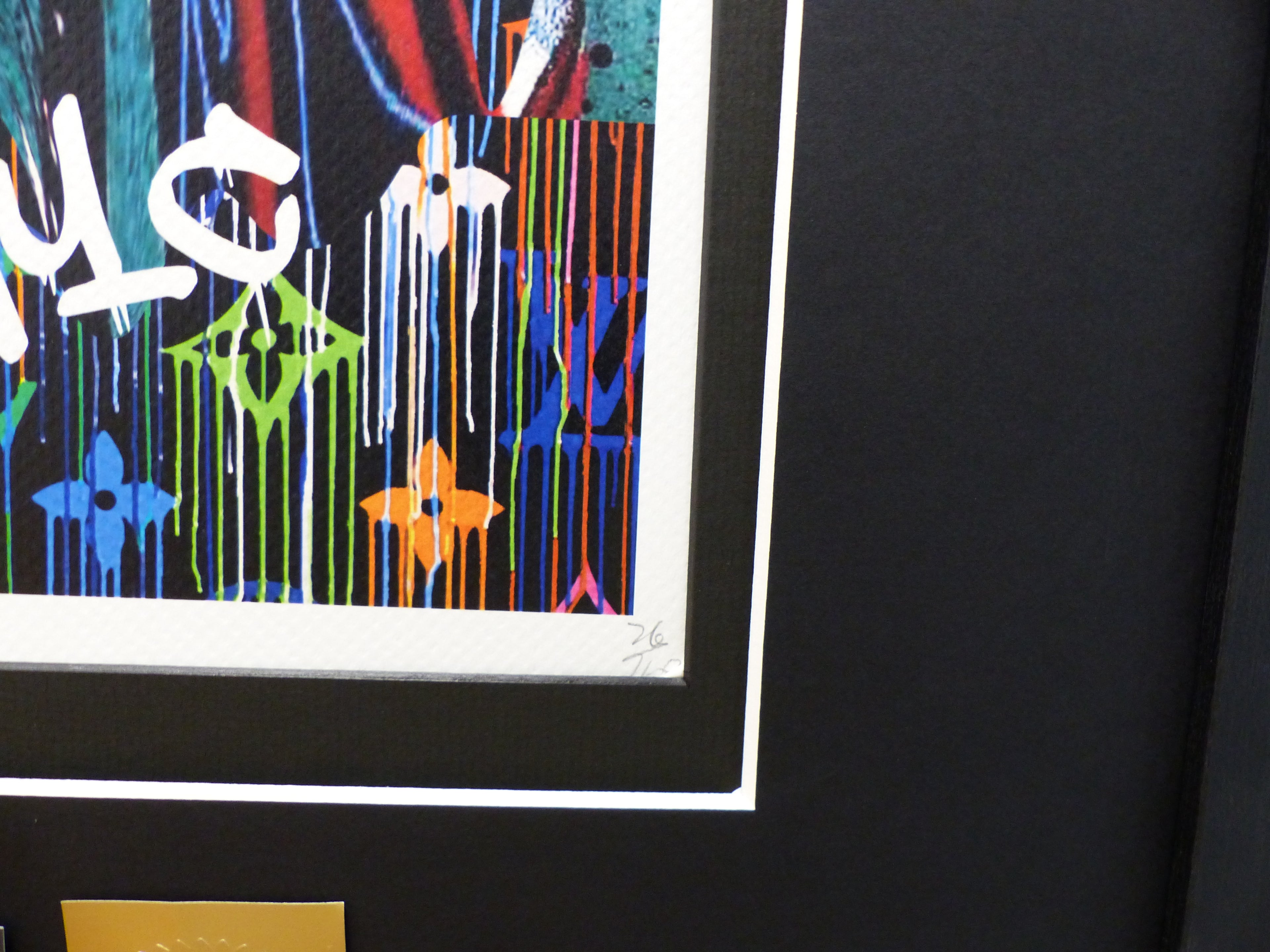 DEATH NYC fertig gerahmte Lithografie limit. Edition of 120  "BATMAN" 3D Siegel COA
