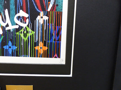 DEATH NYC fertig gerahmte Lithografie limit. Edition of 120  "BATMAN" 3D Siegel COA