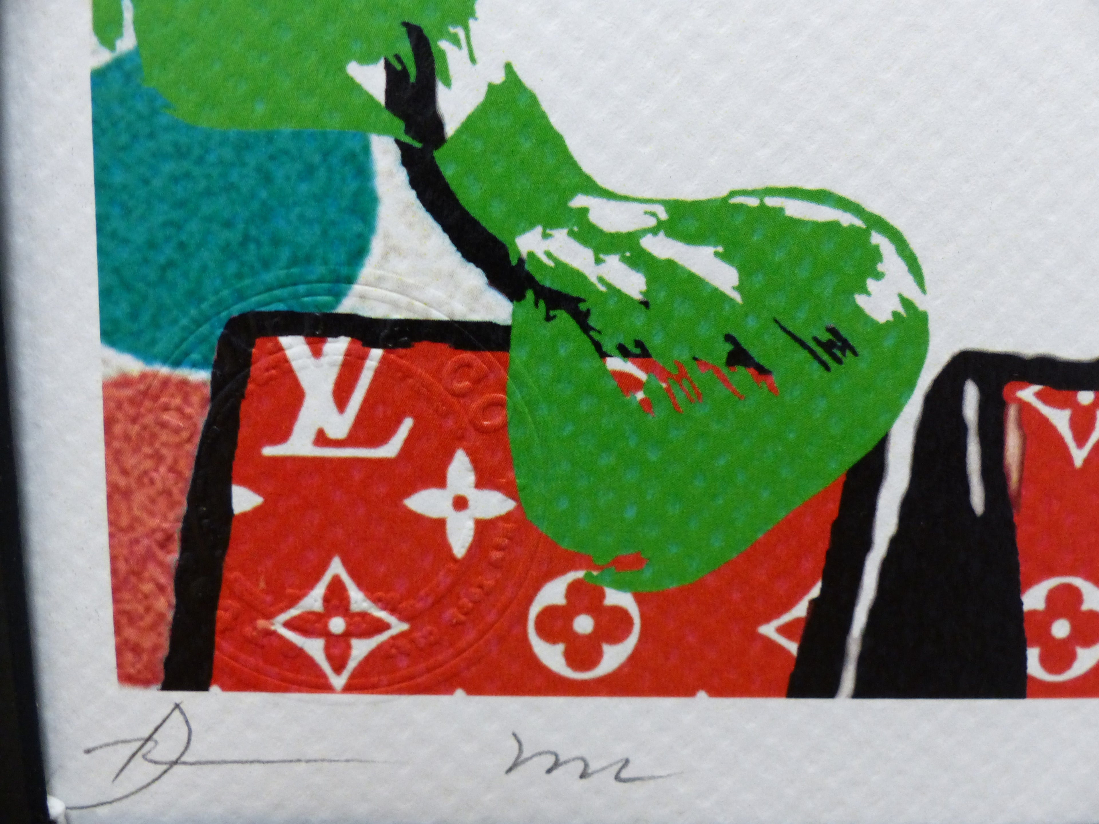 DEATH NYC fertig gerahmte Lithografie limit. Edit of 100 "Snoopy Woodstock " 3D Siegel und COA