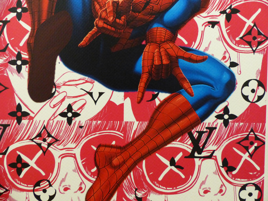 DEATH NYC fertig gerahmteLithografie ltd. Edition of 100 "SPIDERMAN" 3D Siegel u. COA