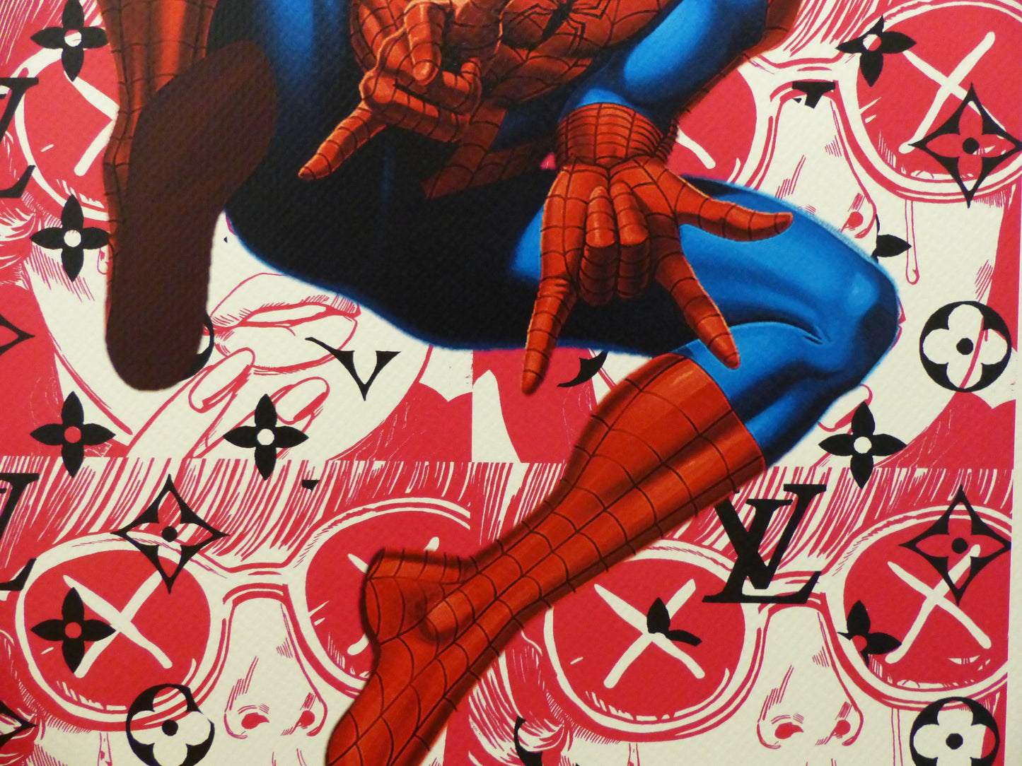 DEATH NYC fertig gerahmteLithografie ltd. Edition of 100 "SPIDERMAN" 3D Siegel u. COA