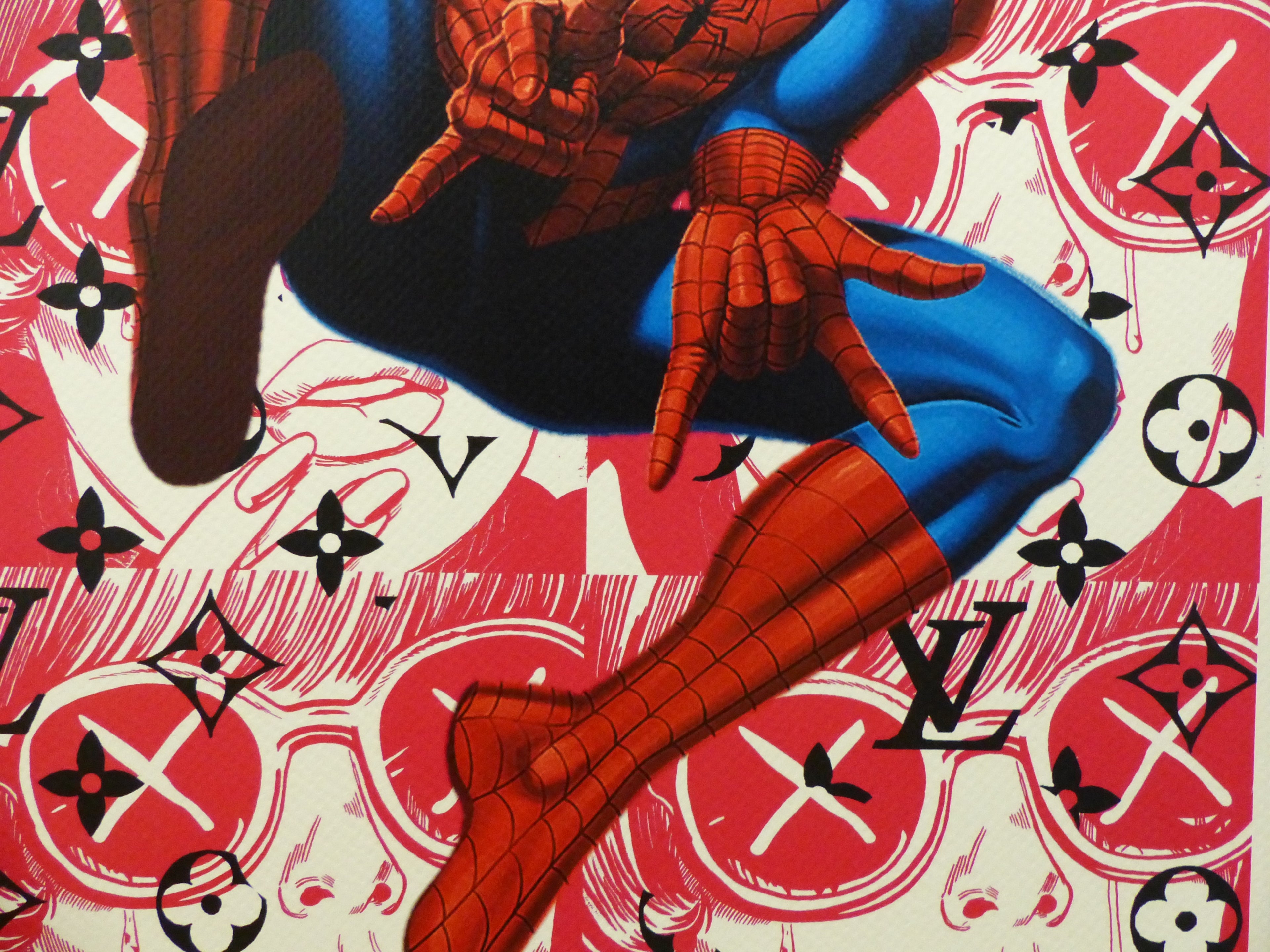 DEATH NYC fertig gerahmteLithografie ltd. Edition of 100 "SPIDERMAN" 3D Siegel u. COA
