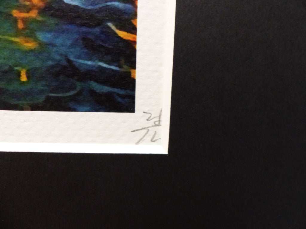 DEATH NYC fertig gerahmte Lithografie ltd. Edit. of 120 "Laughing Snoopy" 3D Siegel COA