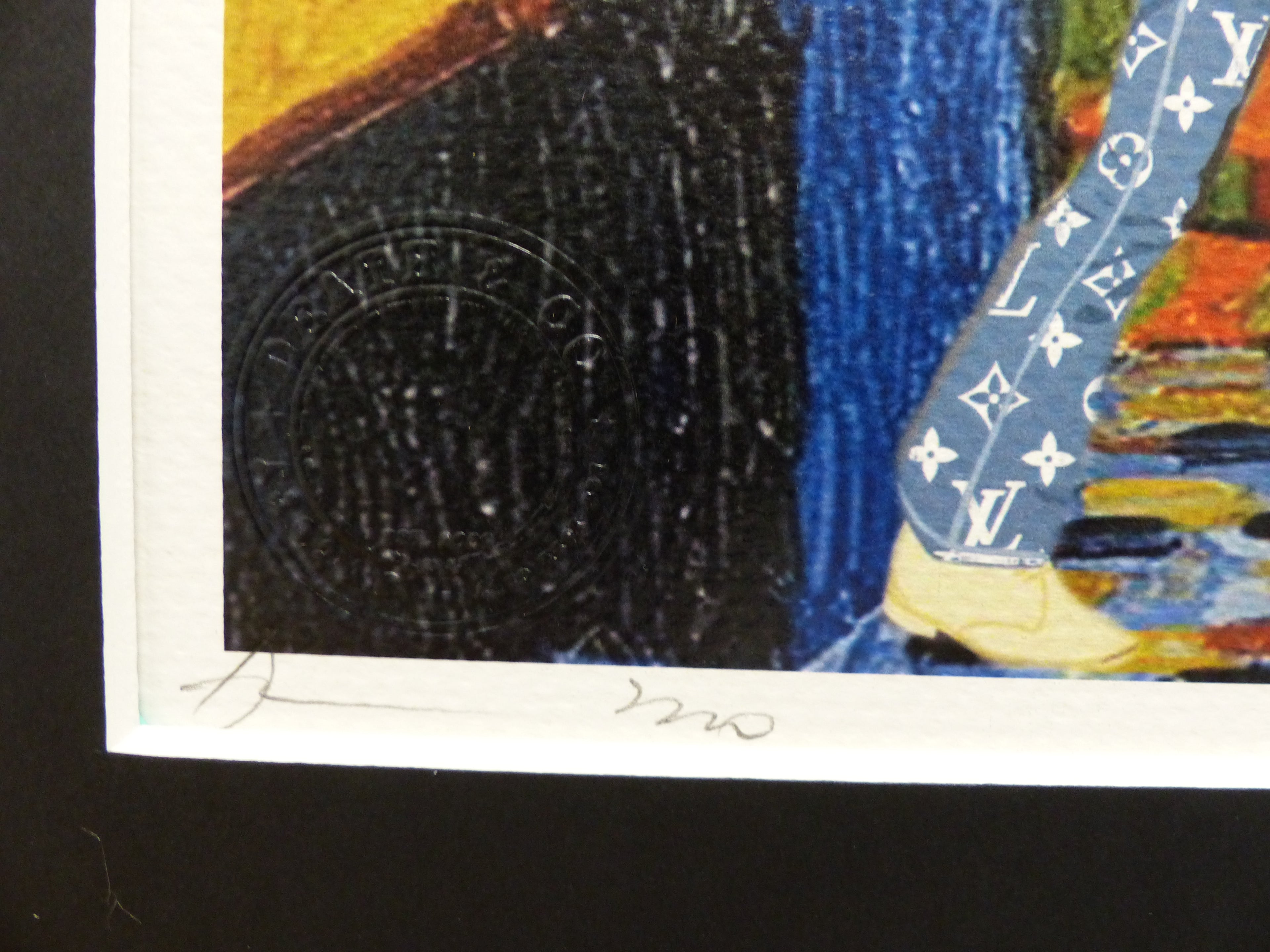 DEATH NYC fertig gerahmte Lithografie ltd Edit of 100 "Beatles Abbey Road, van Gogh " 3D Siegel COA