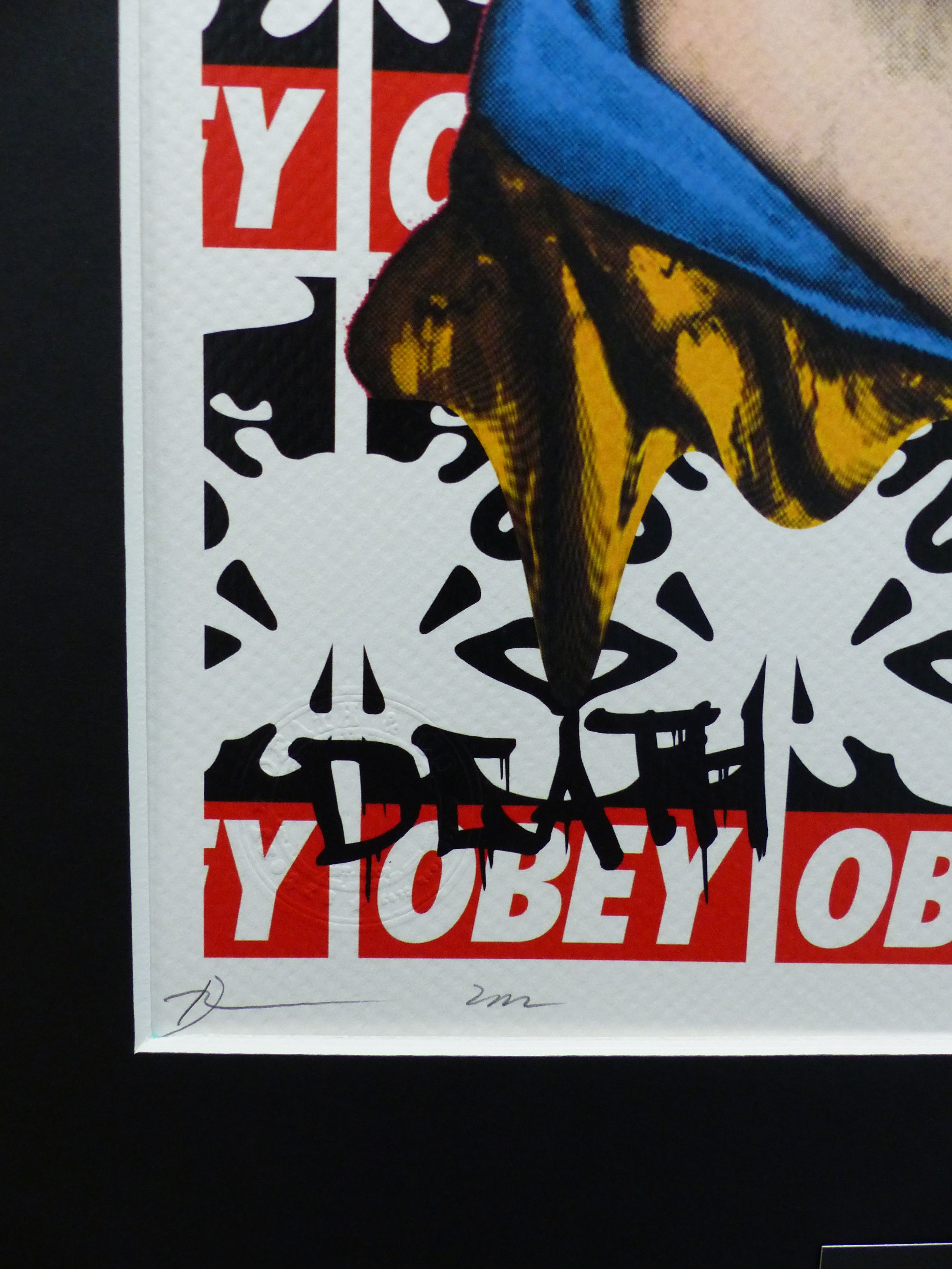 DEATH NYC fertig gerahmte Lithografie ltd. of 100 "Queen Marilyn Monroe" 3D Siegel u COA