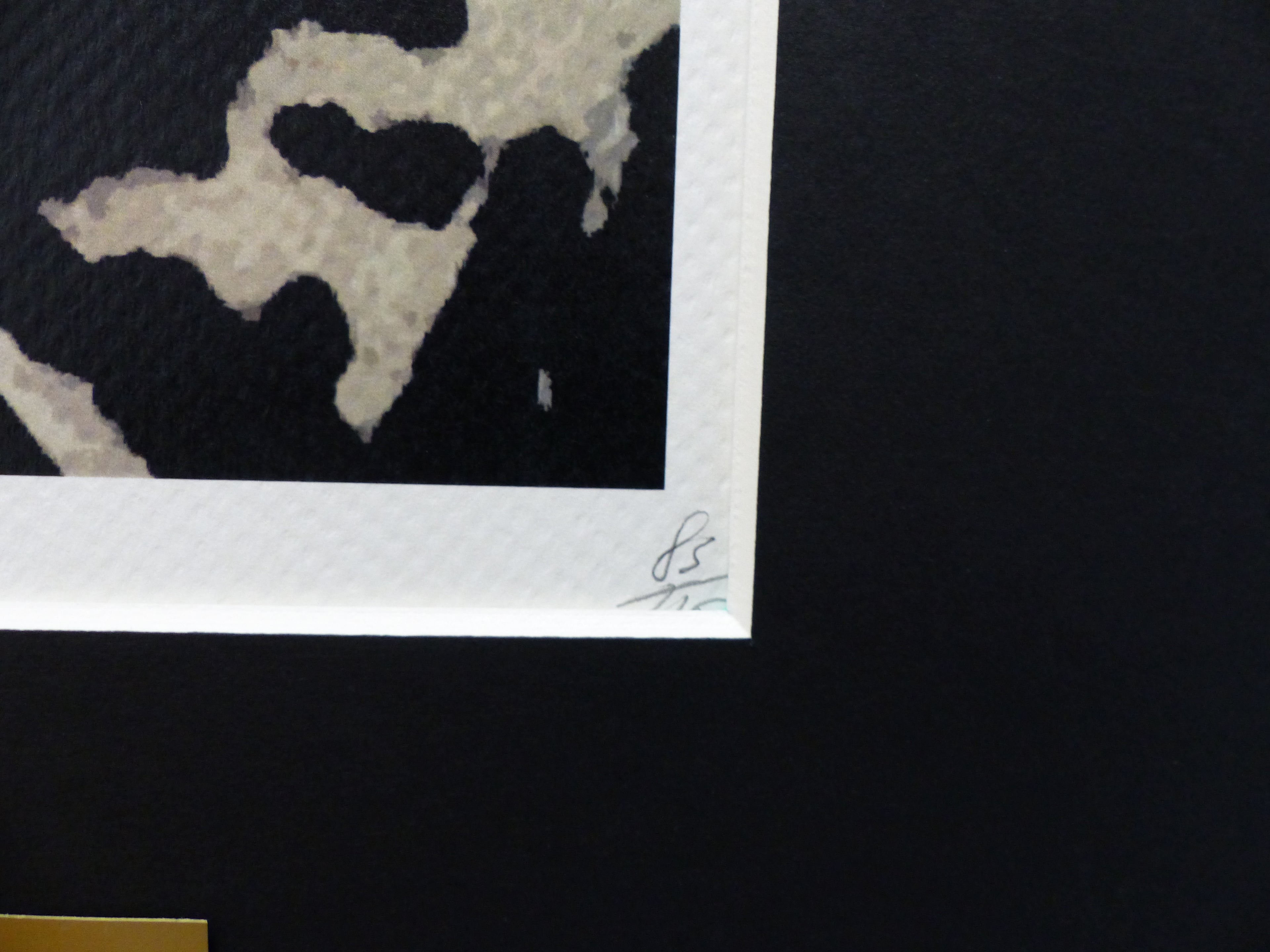 DEATH NYC fertig gerahmte Lithografie ltd. Edit of 120 "Banksy Police" 3D Siegel u COA