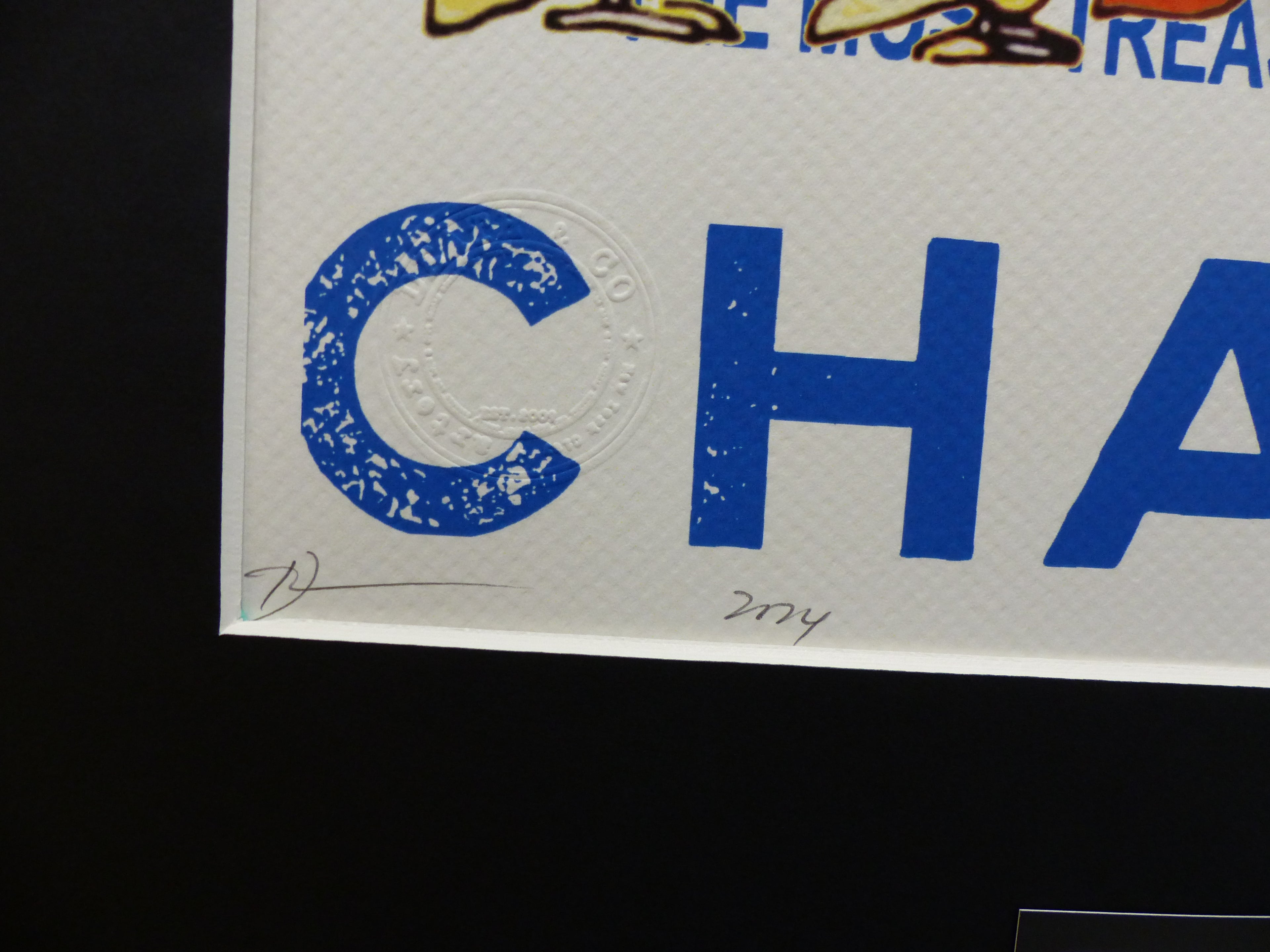 DEATH NYC fertig gerahmte Lithografie ltd Edition of 100 "Snoopy Chanel No5" 3D Siegel COA