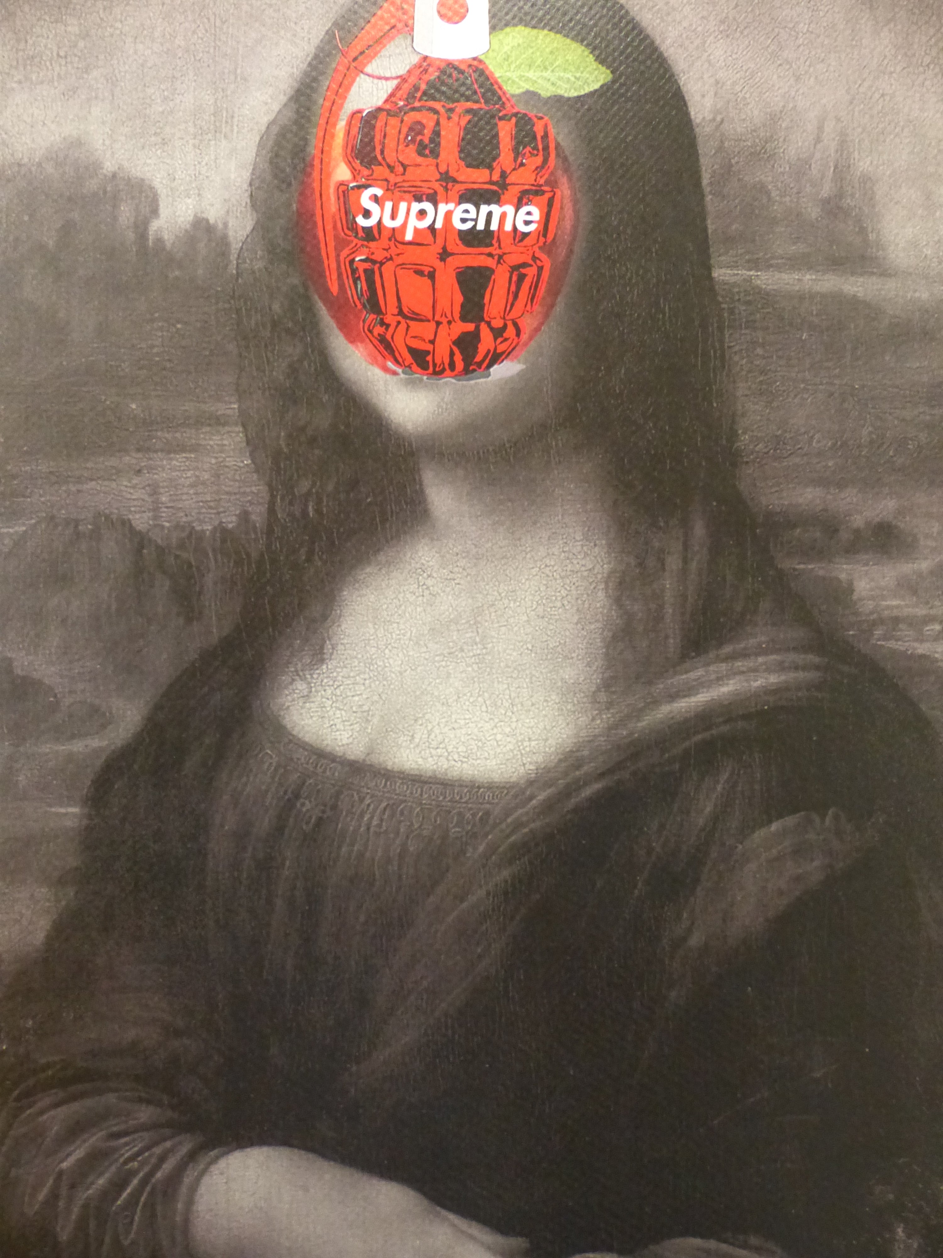DEATH NYC fertig gerahmte Lithografie ltd  Edition of 100 "Mona Lisa " 3D Siegel u COA