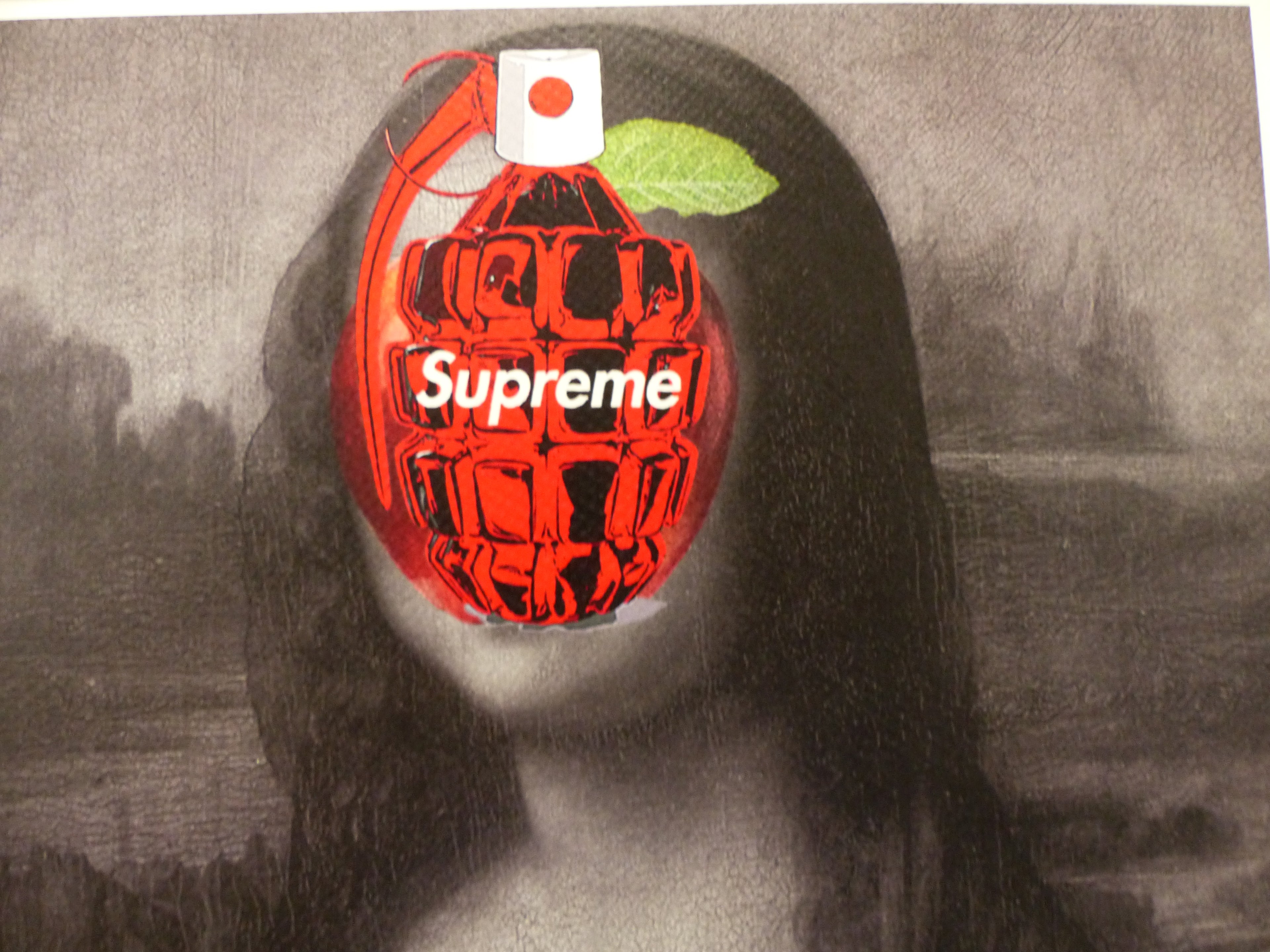 DEATH NYC fertig gerahmte Lithografie ltd  Edition of 100 "Mona Lisa " 3D Siegel u COA