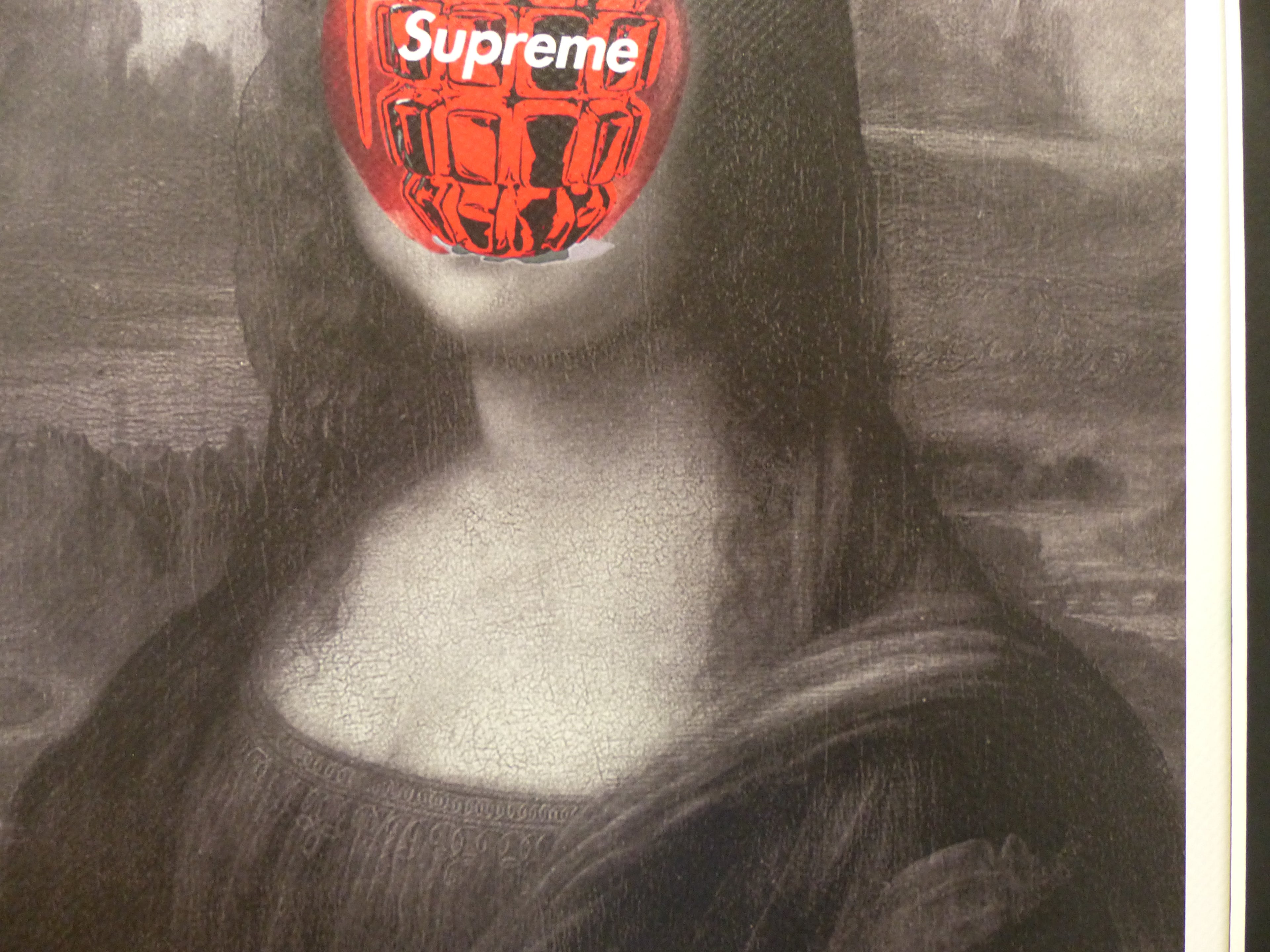 DEATH NYC fertig gerahmte Lithografie ltd  Edition of 100 "Mona Lisa " 3D Siegel u COA