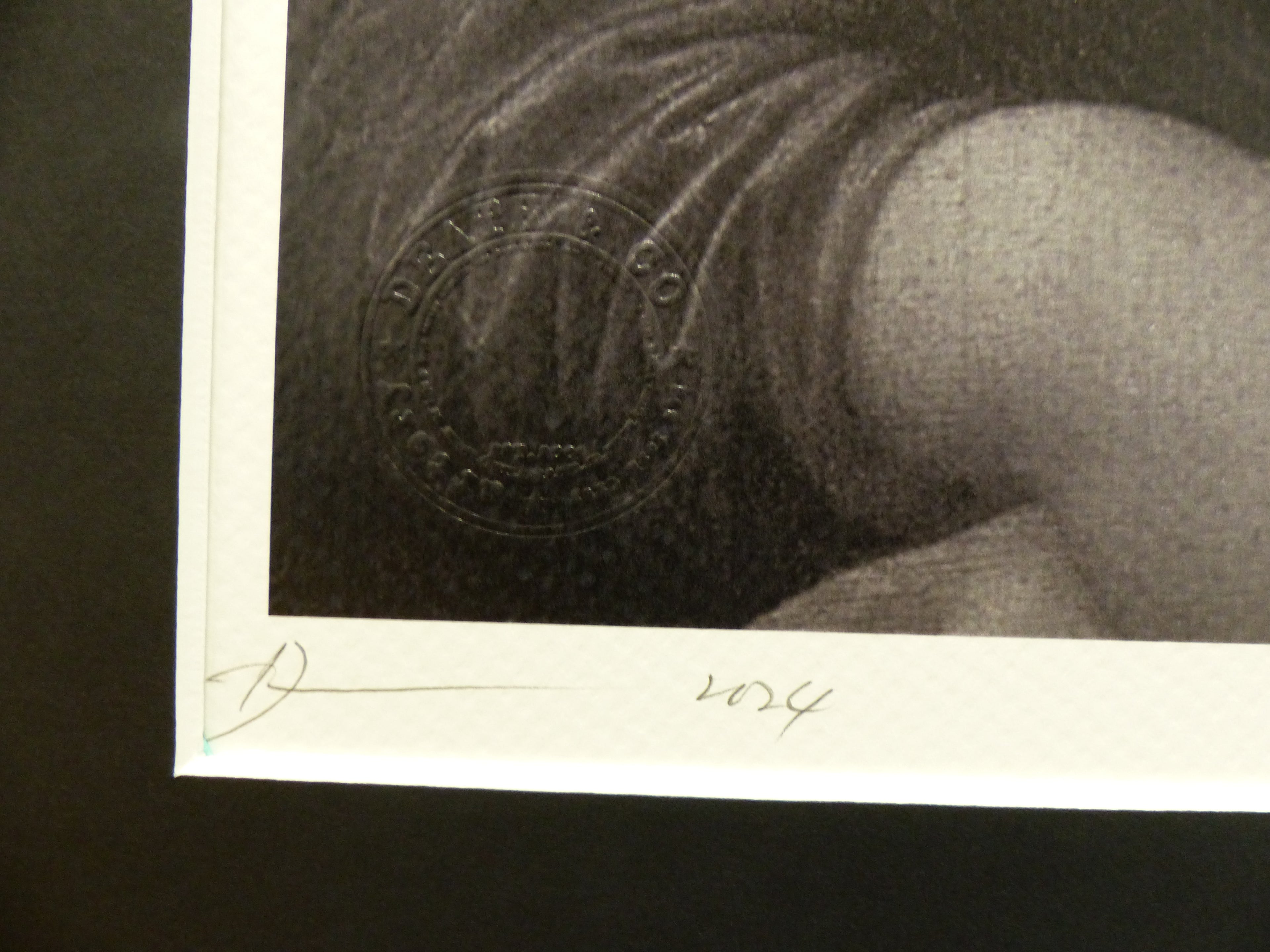 DEATH NYC fertig gerahmte Lithografie ltd  Edition of 100 "Mona Lisa " 3D Siegel u COA