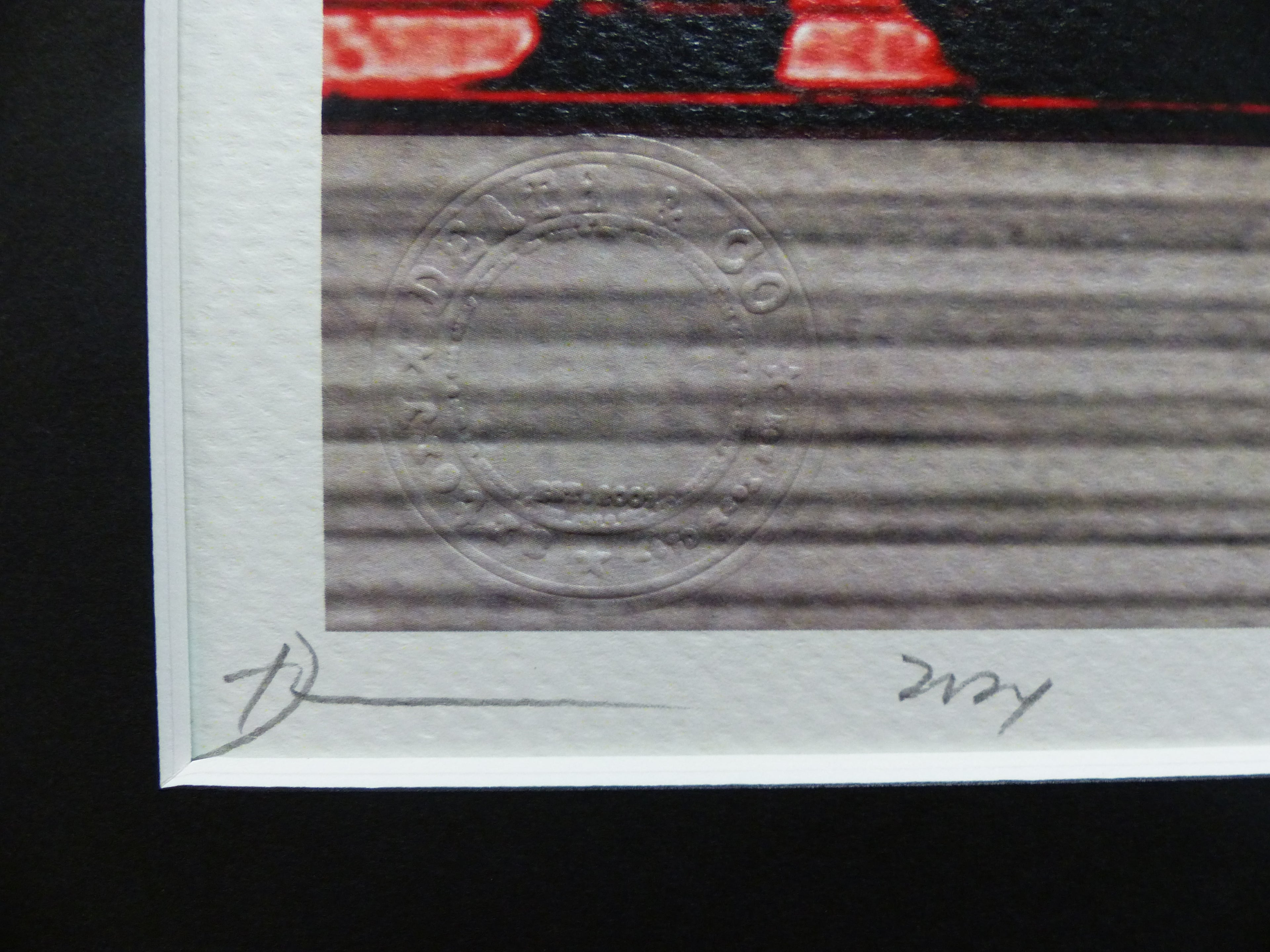 DEATH NYC fertig gerahmte Lithografie ltd. Edit. of 100 "Banksy Animals" 3D Siegel COA