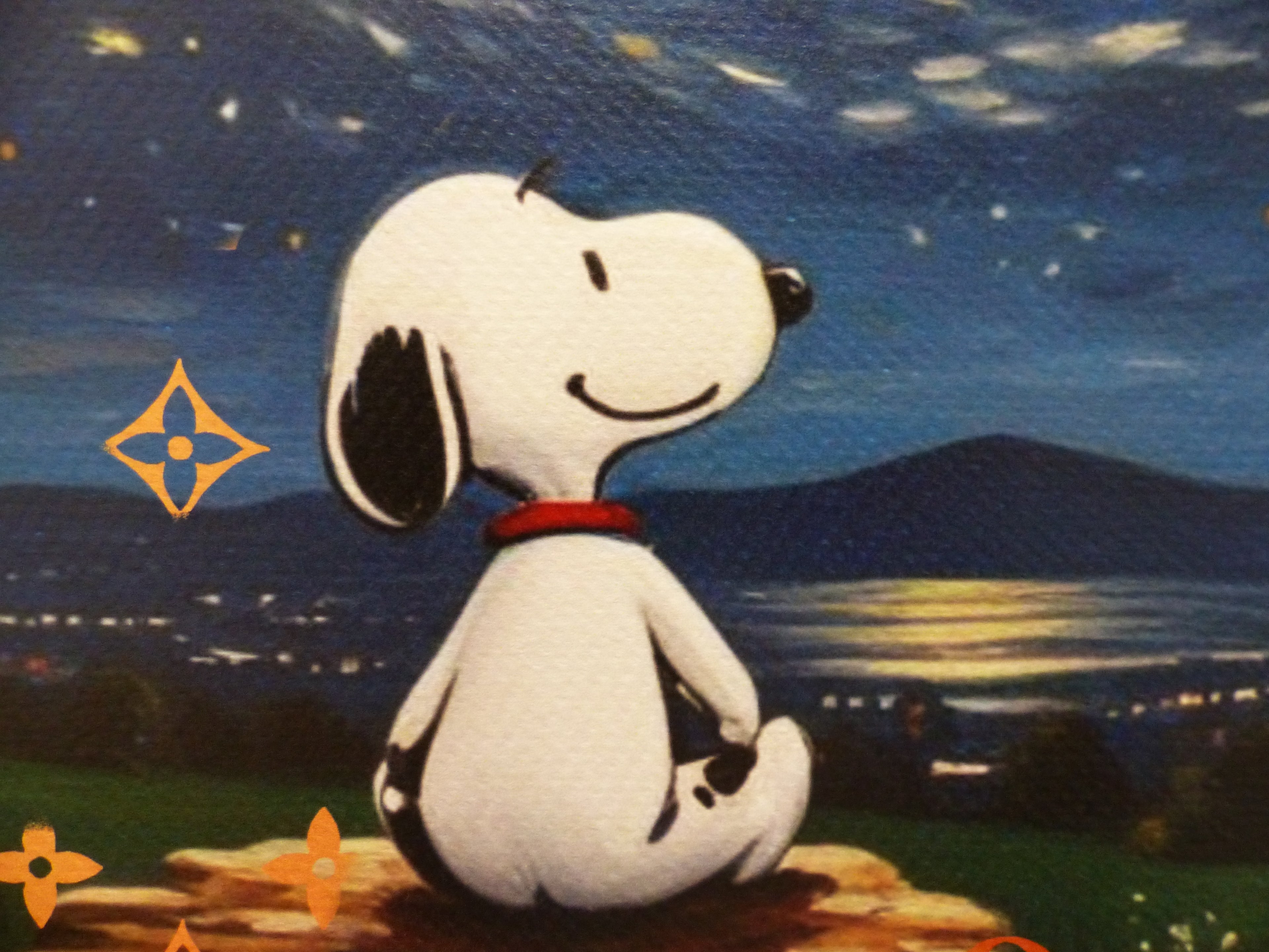 DEATH NYC fertig gerahmte Lithografie ltd.Edit.of 100  "Satisfied Snoopy" 3D Siegel COA