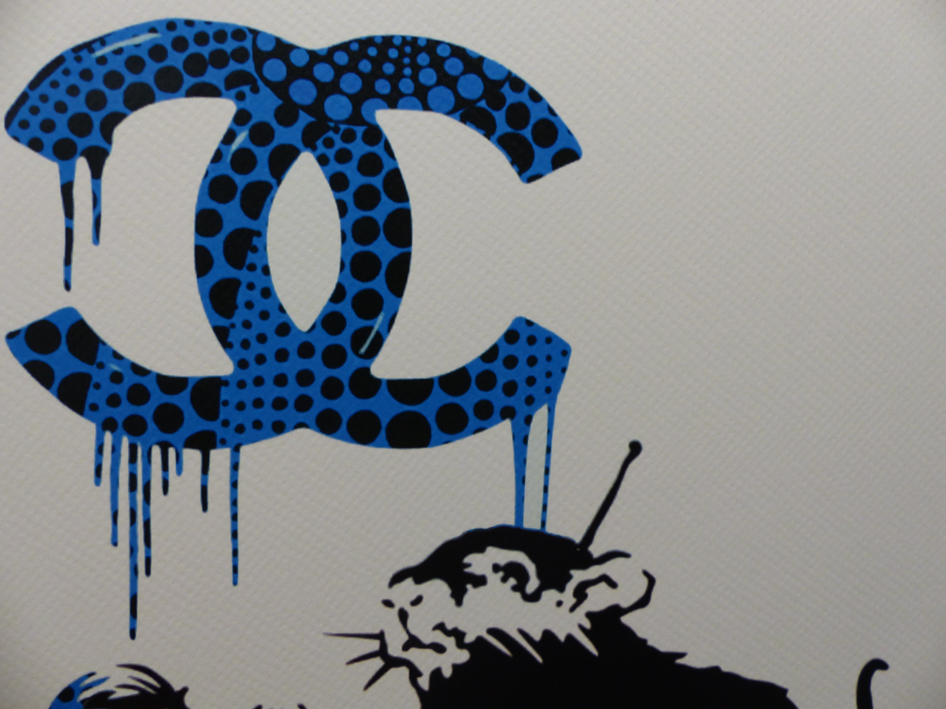 DEATH NYC  Lithografie ltd. Edit. of 120 "Banksy Rat Chanel" 3D Siegel COA