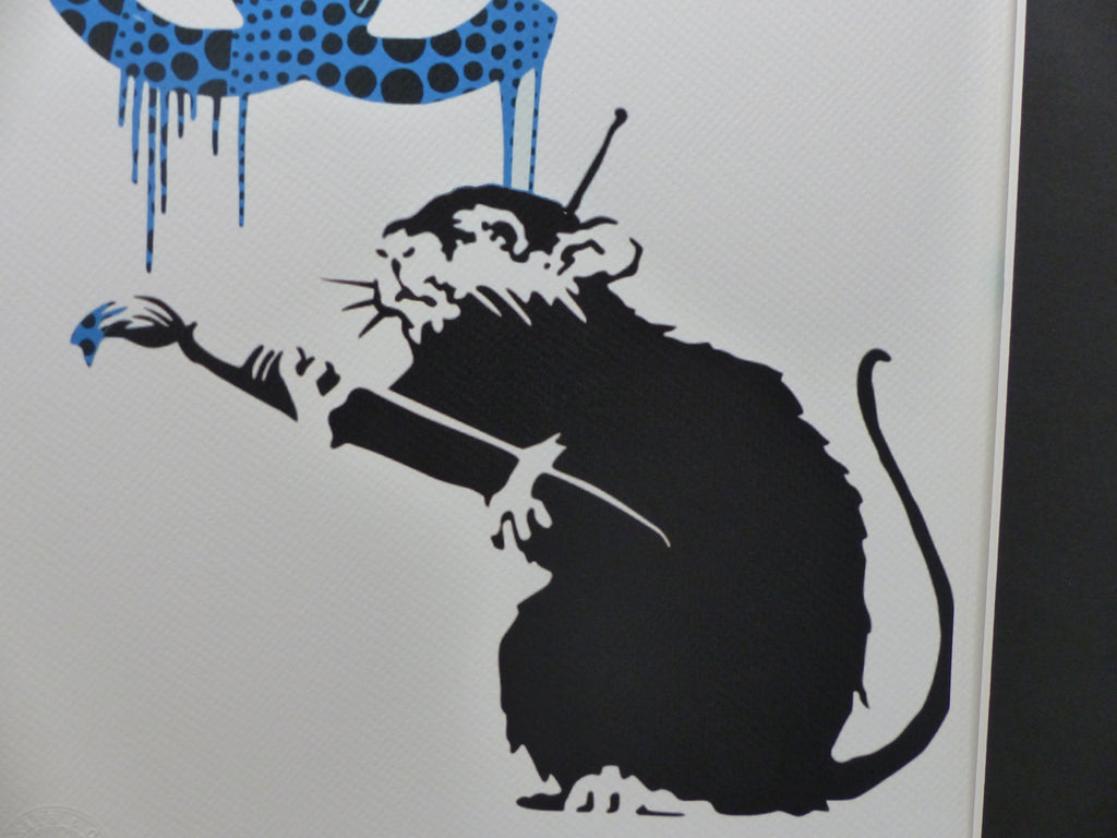 DEATH NYC  Lithografie ltd. Edit. of 120 "Banksy Rat Chanel" 3D Siegel COA
