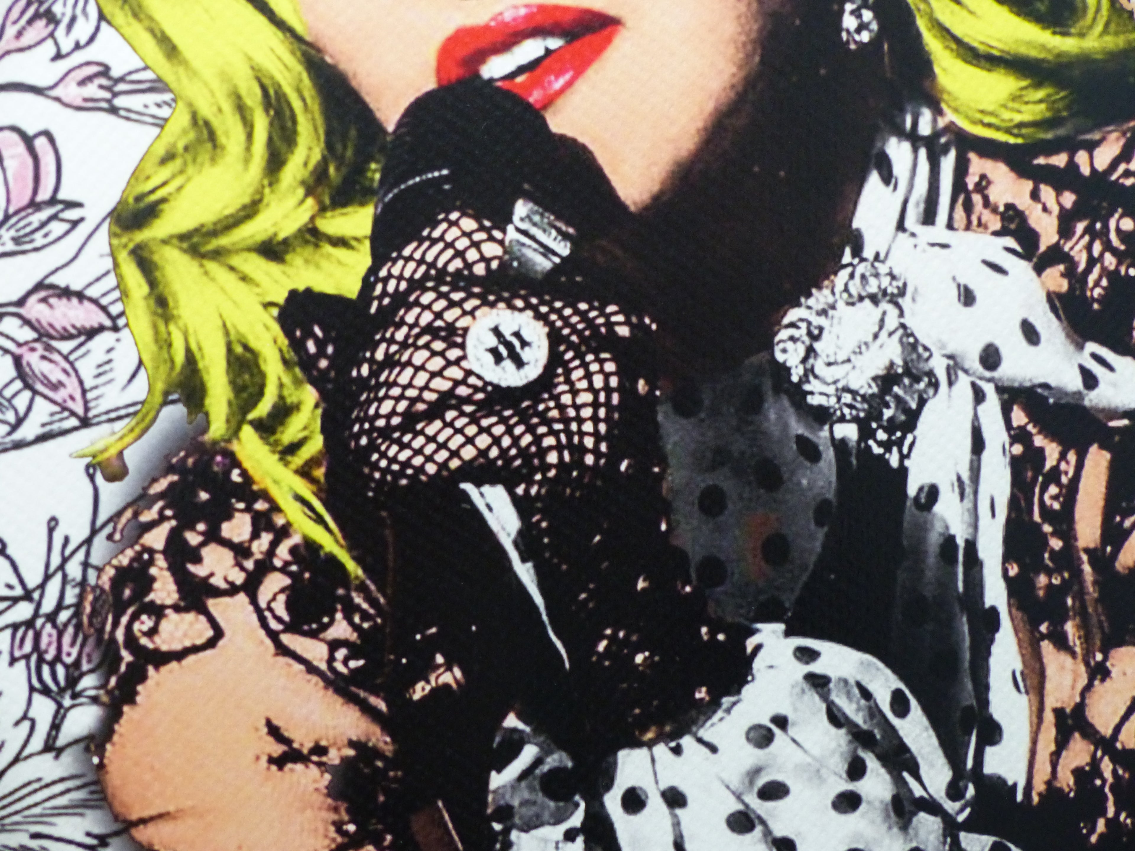 DEATH NYC fertig gerahmte Lithografie ltd. Edition of 100 "Madonna" 3D Siegel COA