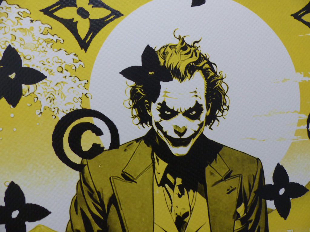 DEATH NYC fertig gerahmte Lithografie ltd. Edition of 100, "JOKER" 3D Siegel and COA
