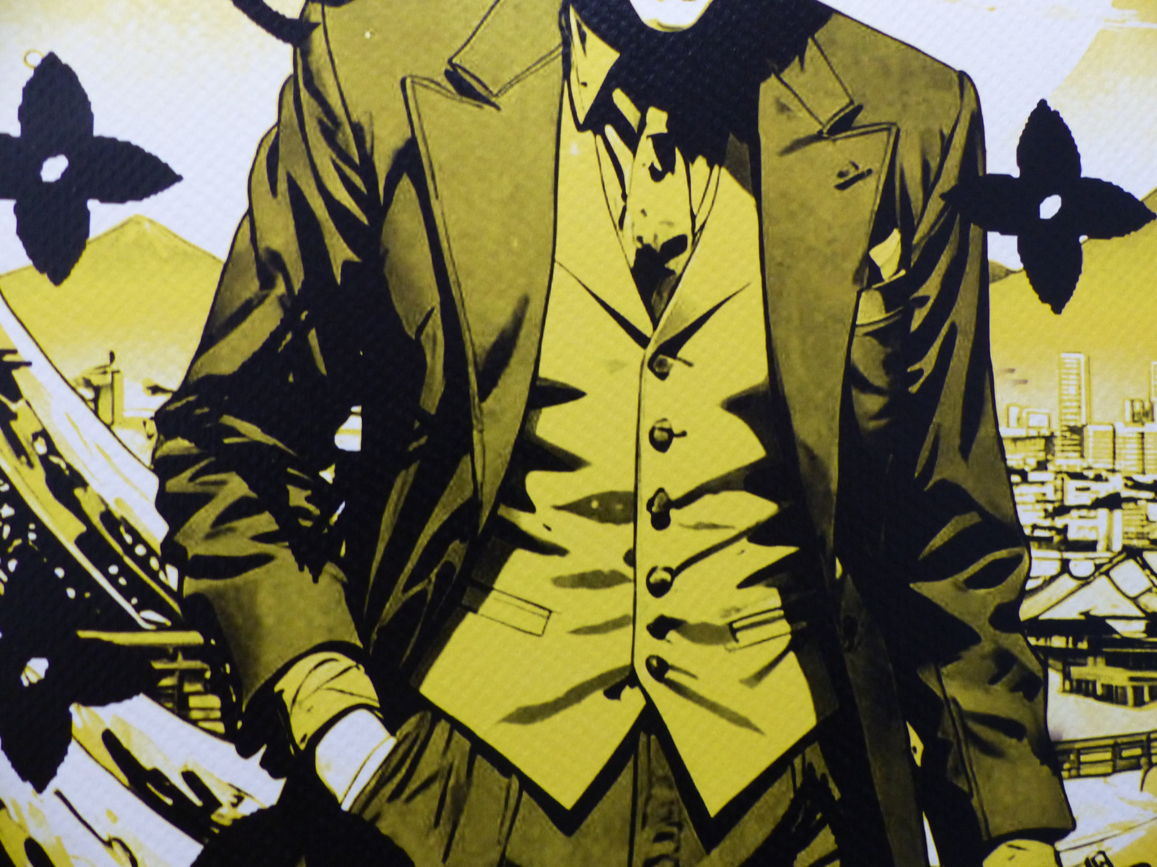 DEATH NYC fertig gerahmte Lithografie ltd. Edition of 100, "JOKER" 3D Siegel and COA