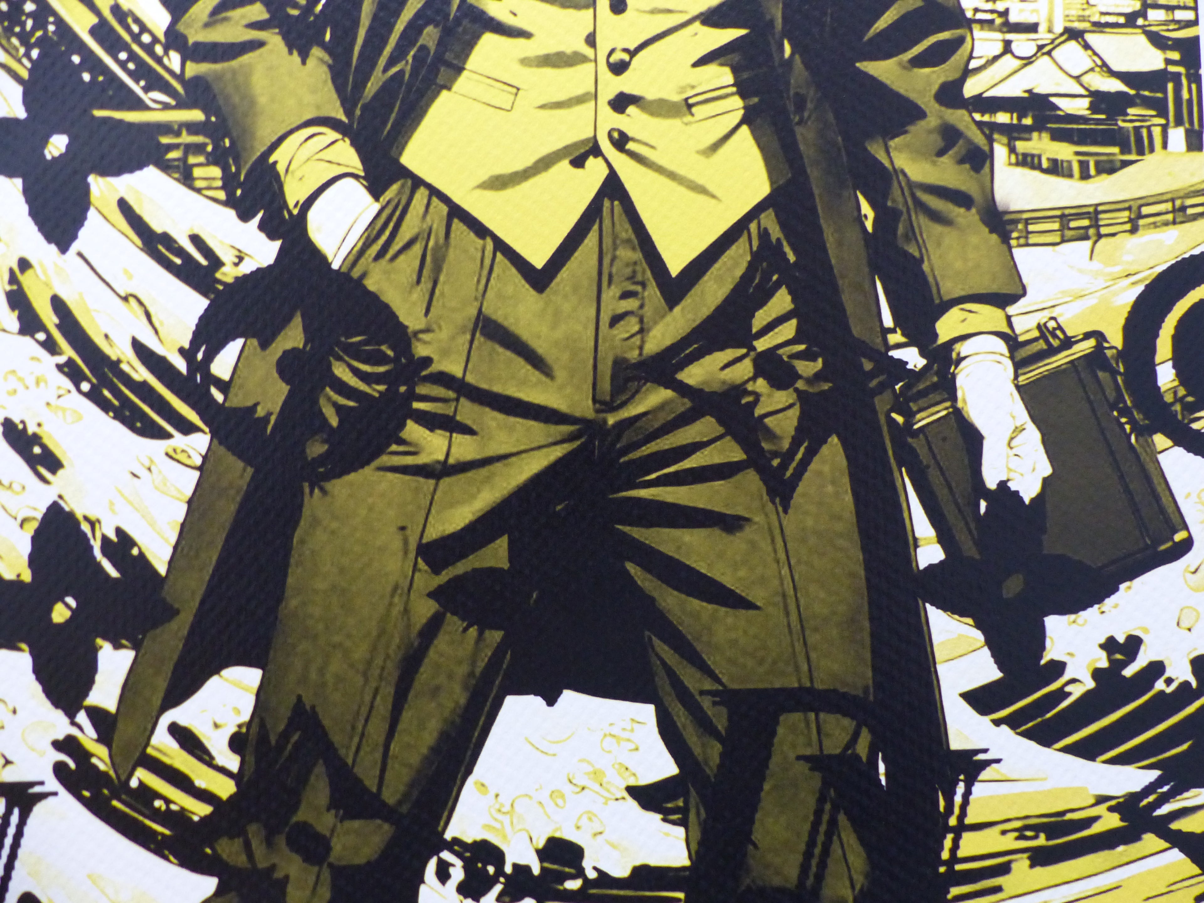 DEATH NYC fertig gerahmte Lithografie ltd. Edition of 100, "JOKER" 3D Siegel and COA