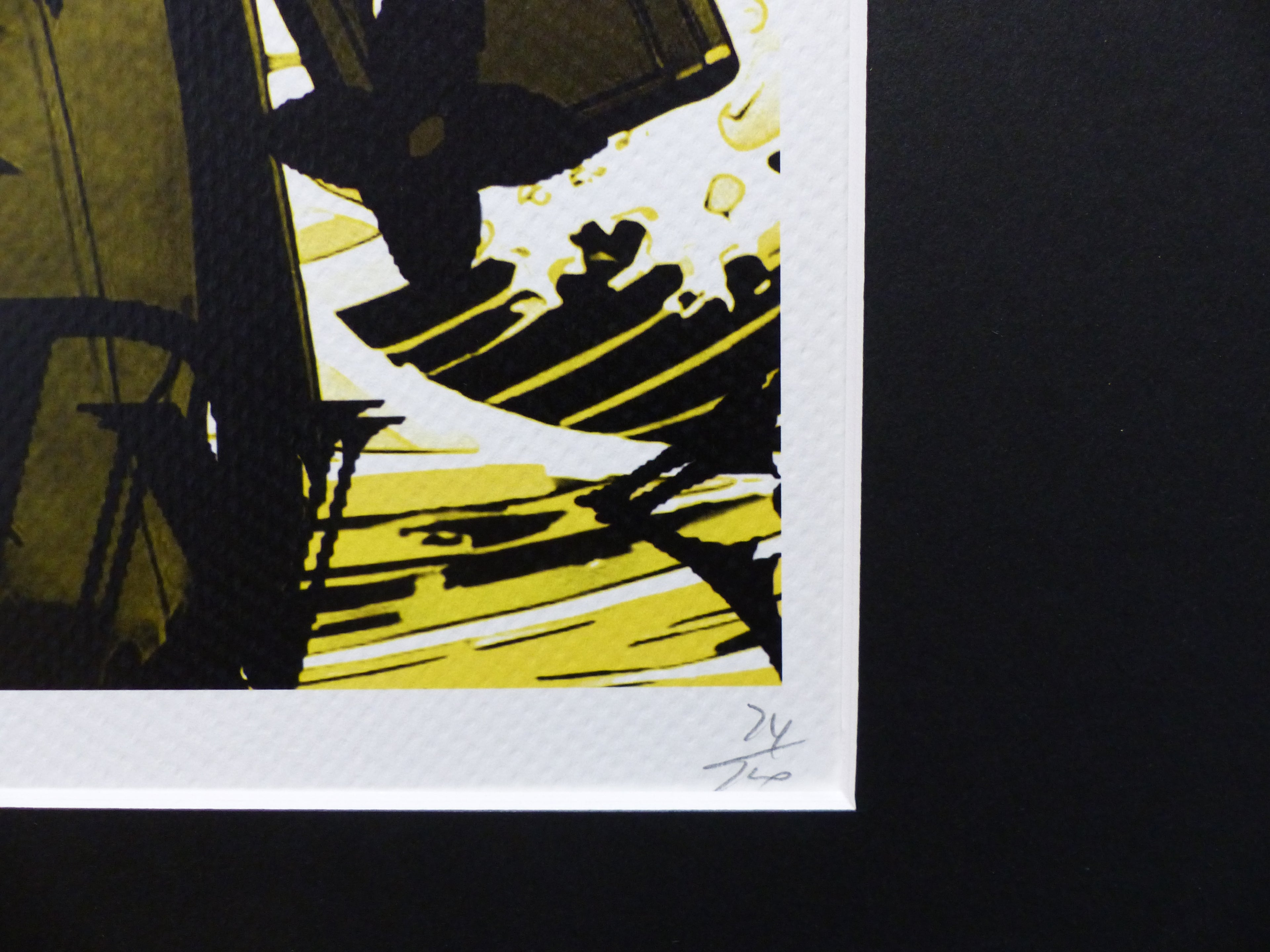 DEATH NYC fertig gerahmte Lithografie ltd. Edition of 100, "JOKER" 3D Siegel and COA