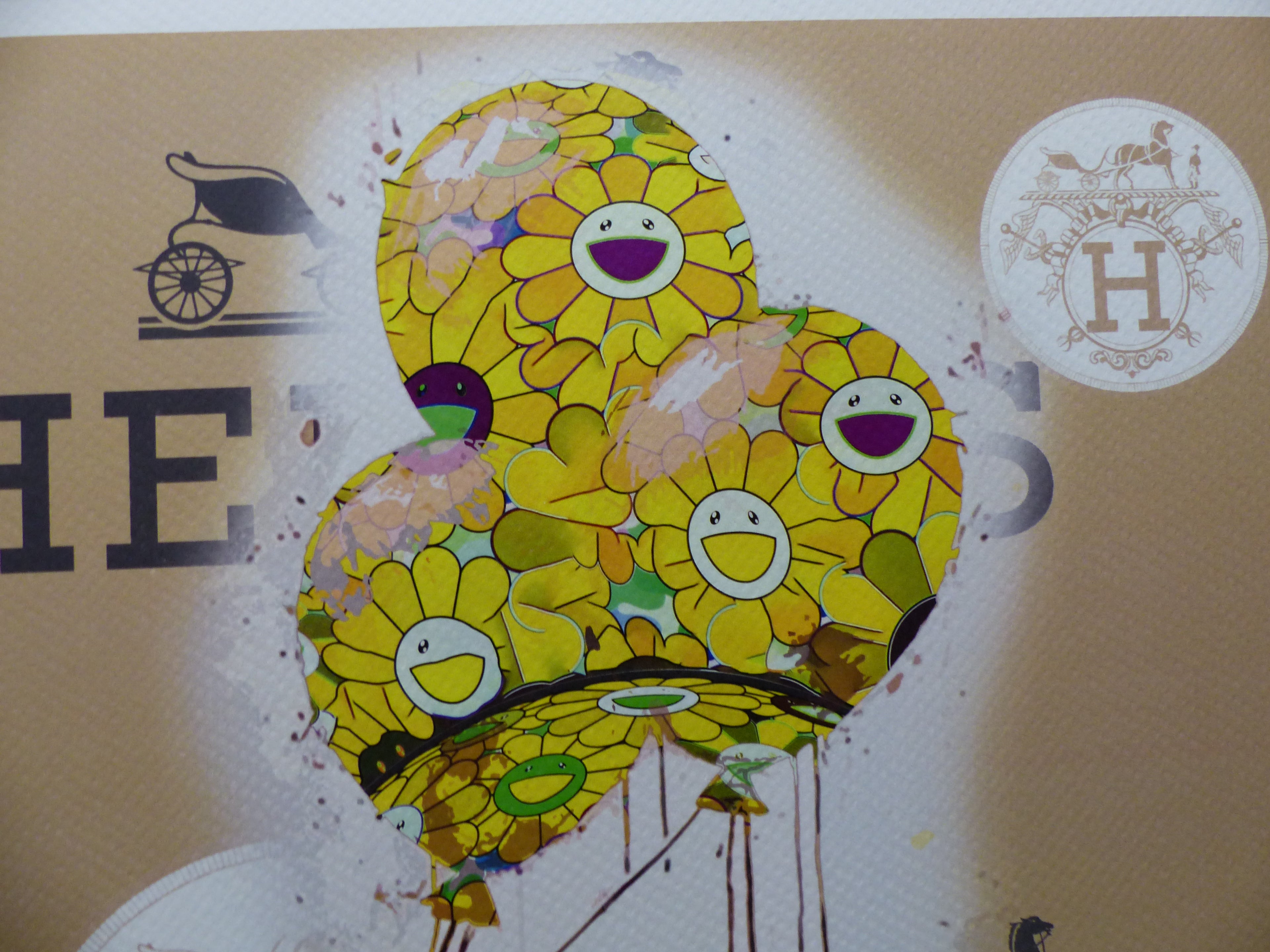 DEATH NYC fertig gerahmte Lithografie ltd Edit. of 100 "Mickey Balloon" 3D Siegel COA