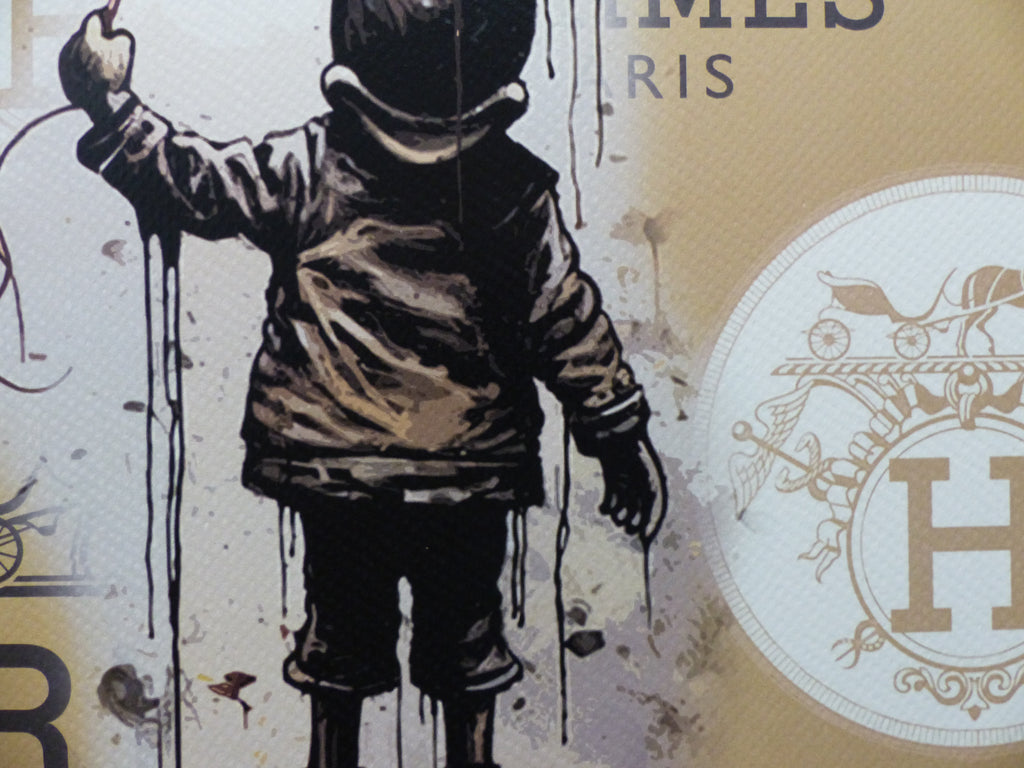 DEATH NYC fertig gerahmte Lithografie ltd Edit. of 100 "Mickey Balloon" 3D Siegel COA