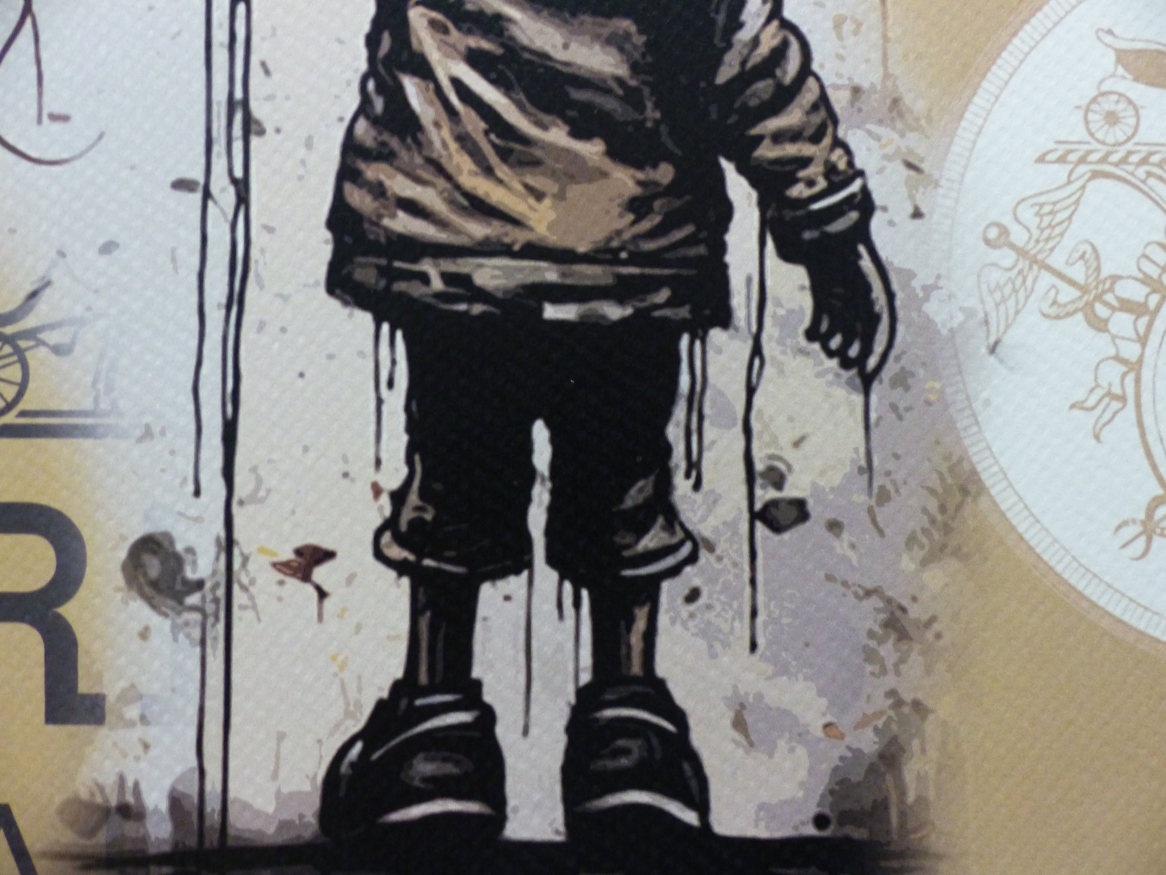 DEATH NYC fertig gerahmte Lithografie ltd Edit. of 100 "Mickey Balloon" 3D Siegel COA