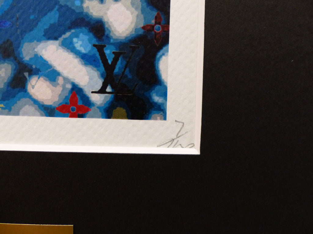 DEATH NYC fertig gerahmt Lithografie ltd. Edit. of 120  "Umbrella Girl" 3D Siegel COA