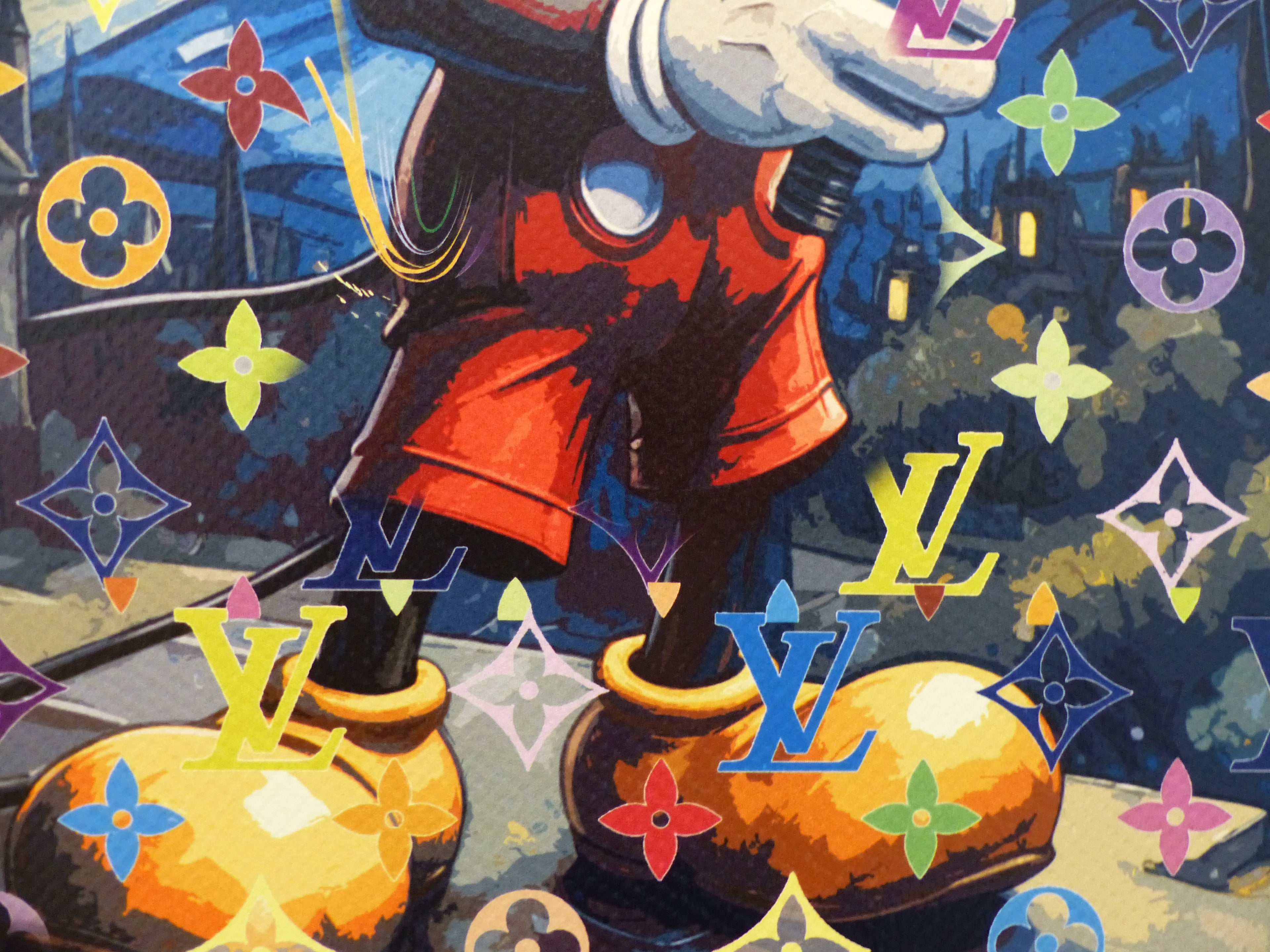 DEATH NYC fertig gerahmte Lithografie ltd. Edit. of 100 "Star Wars Mickey" 3D Siegel COA