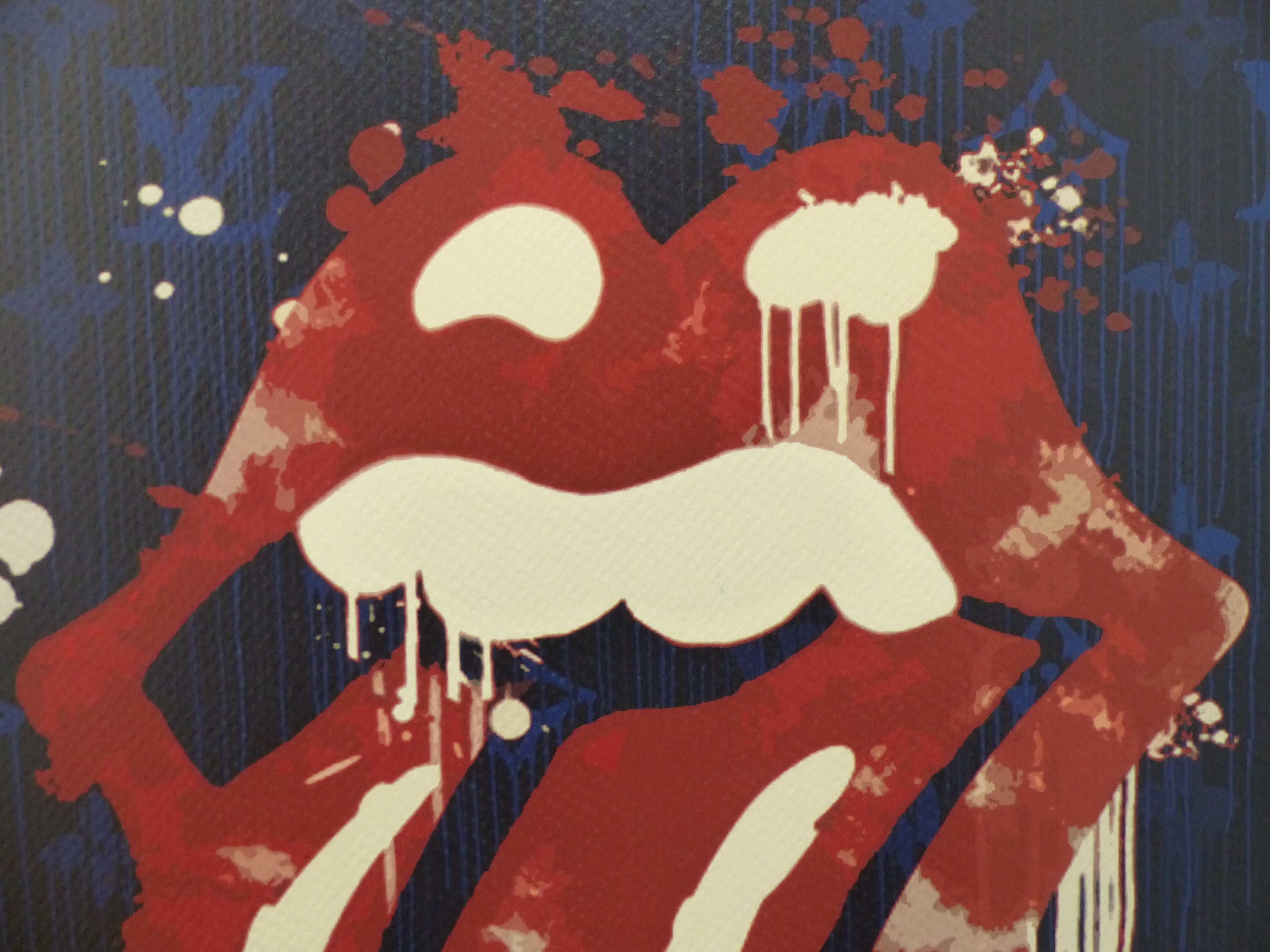 DEATH NYC "GERAHMT" Lithografie limitiert "Rolling Stones" 3D Siegel Zertifikat