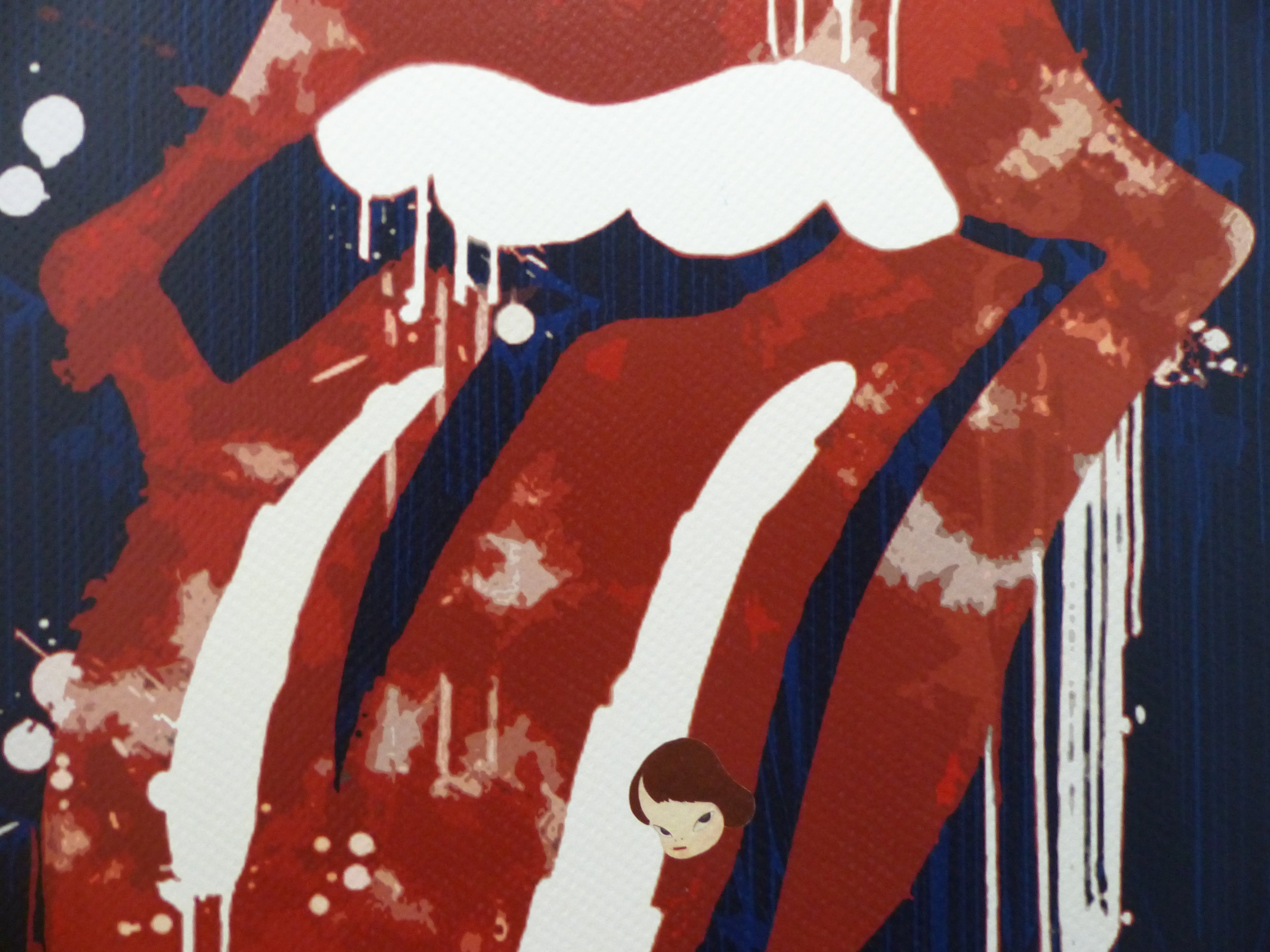 DEATH NYC "GERAHMT" Lithografie limitiert "Rolling Stones" 3D Siegel Zertifikat