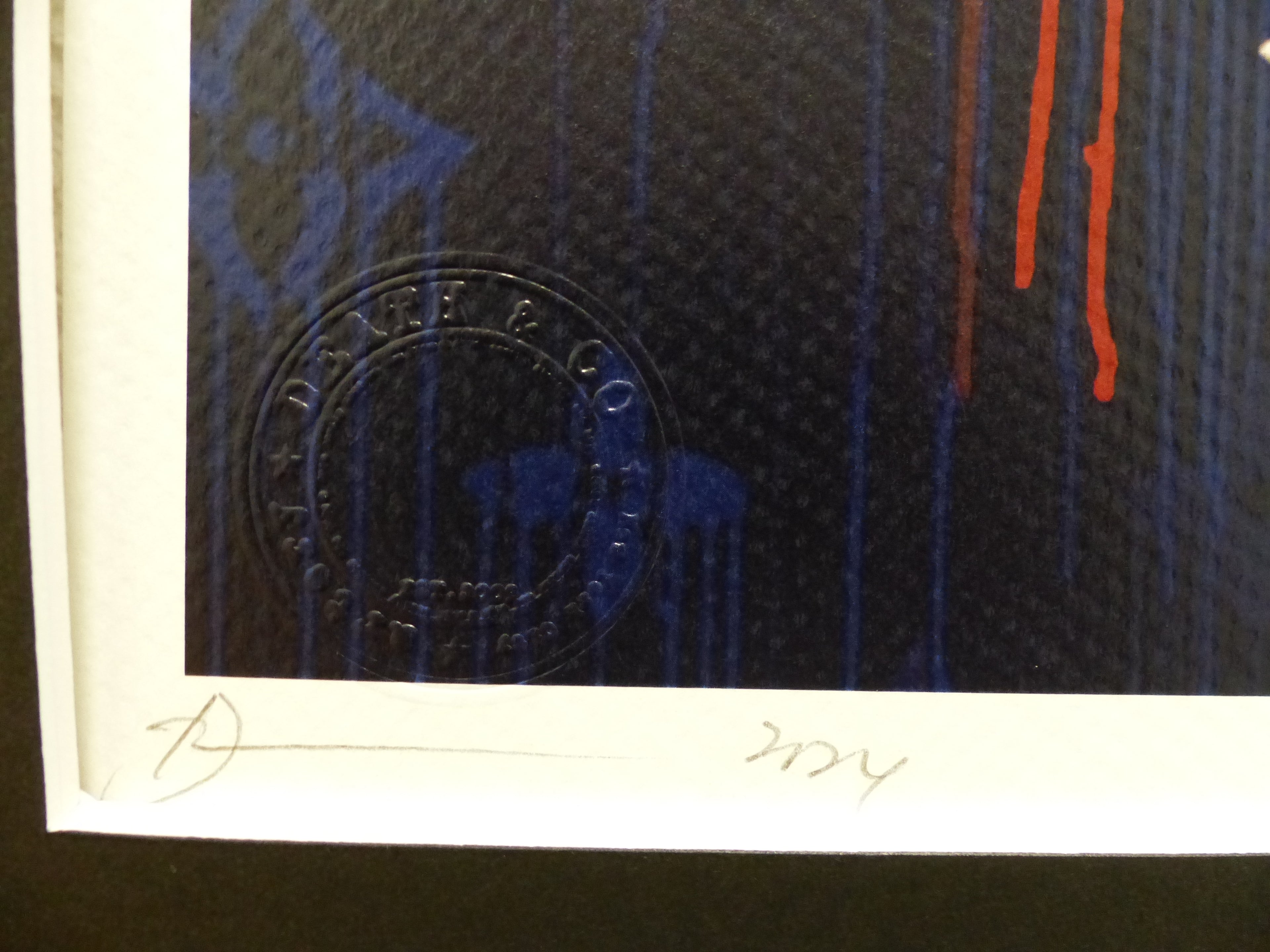 DEATH NYC "GERAHMT" Lithografie limitiert "Rolling Stones" 3D Siegel Zertifikat