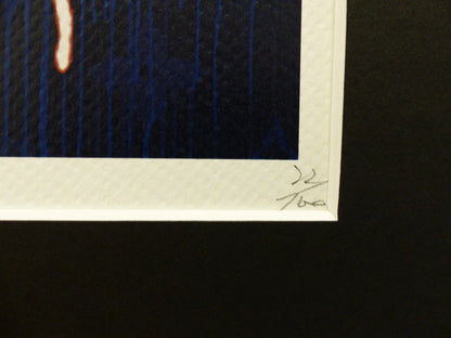 DEATH NYC "GERAHMT" Lithografie limitiert "Rolling Stones" 3D Siegel Zertifikat