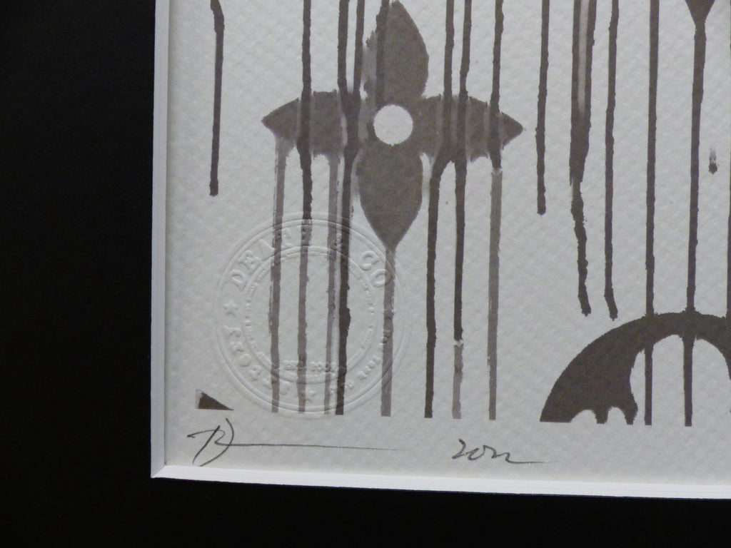 DEATH NYC fertig gerahmte Lithografie ltd Edit. of 100 "Love Rat Banksy" 3D Siegel COA