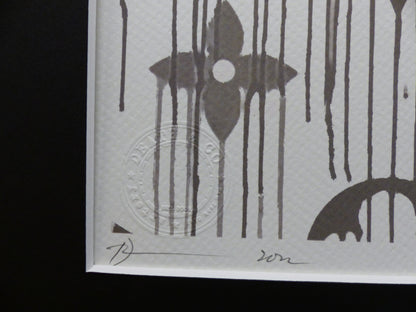 DEATH NYC fertig gerahmte Lithografie ltd Edit. of 100 "Love Rat Banksy" 3D Siegel COA