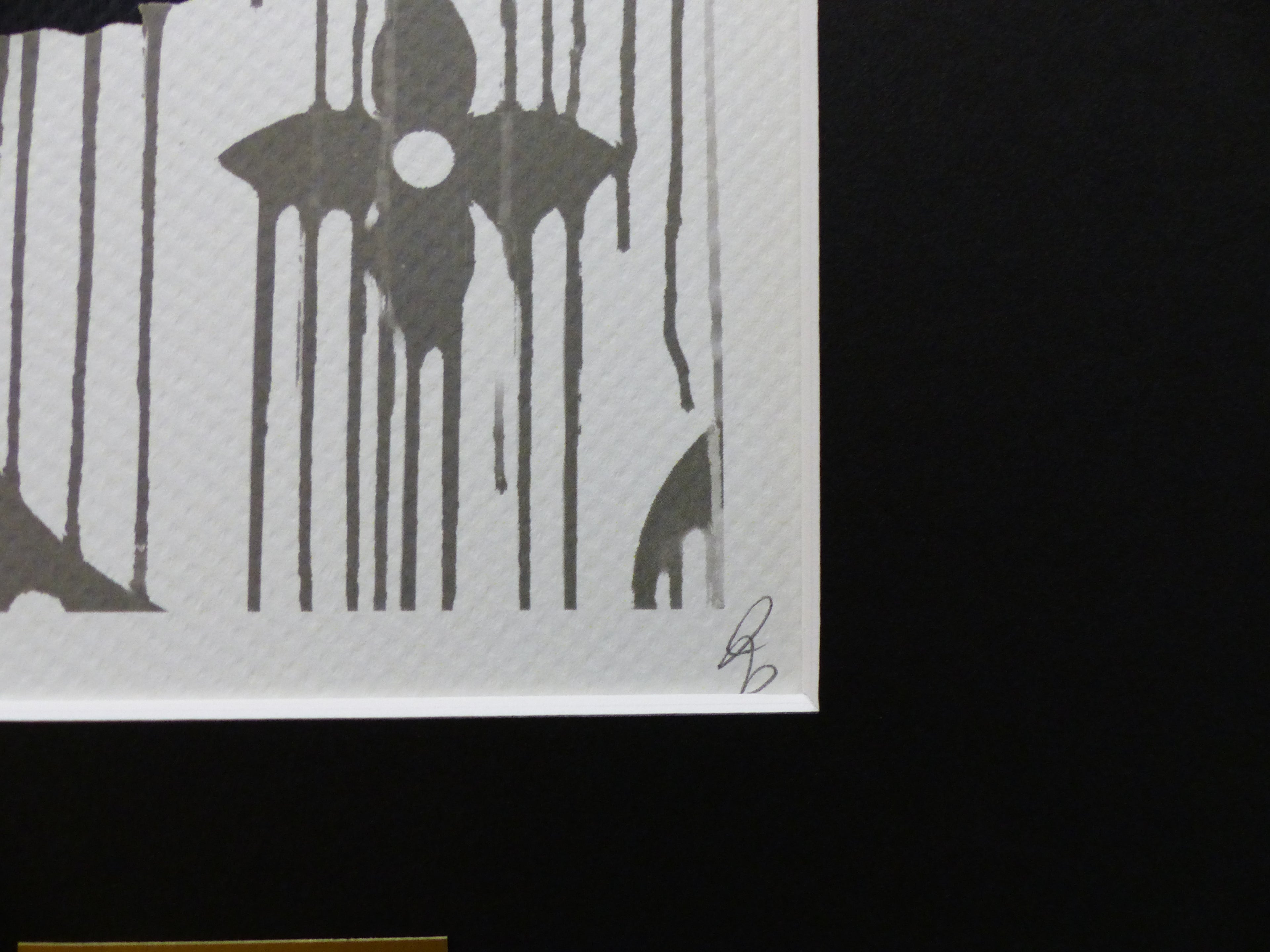 DEATH NYC fertig gerahmte Lithografie ltd Edit. of 100 "Love Rat Banksy" 3D Siegel COA