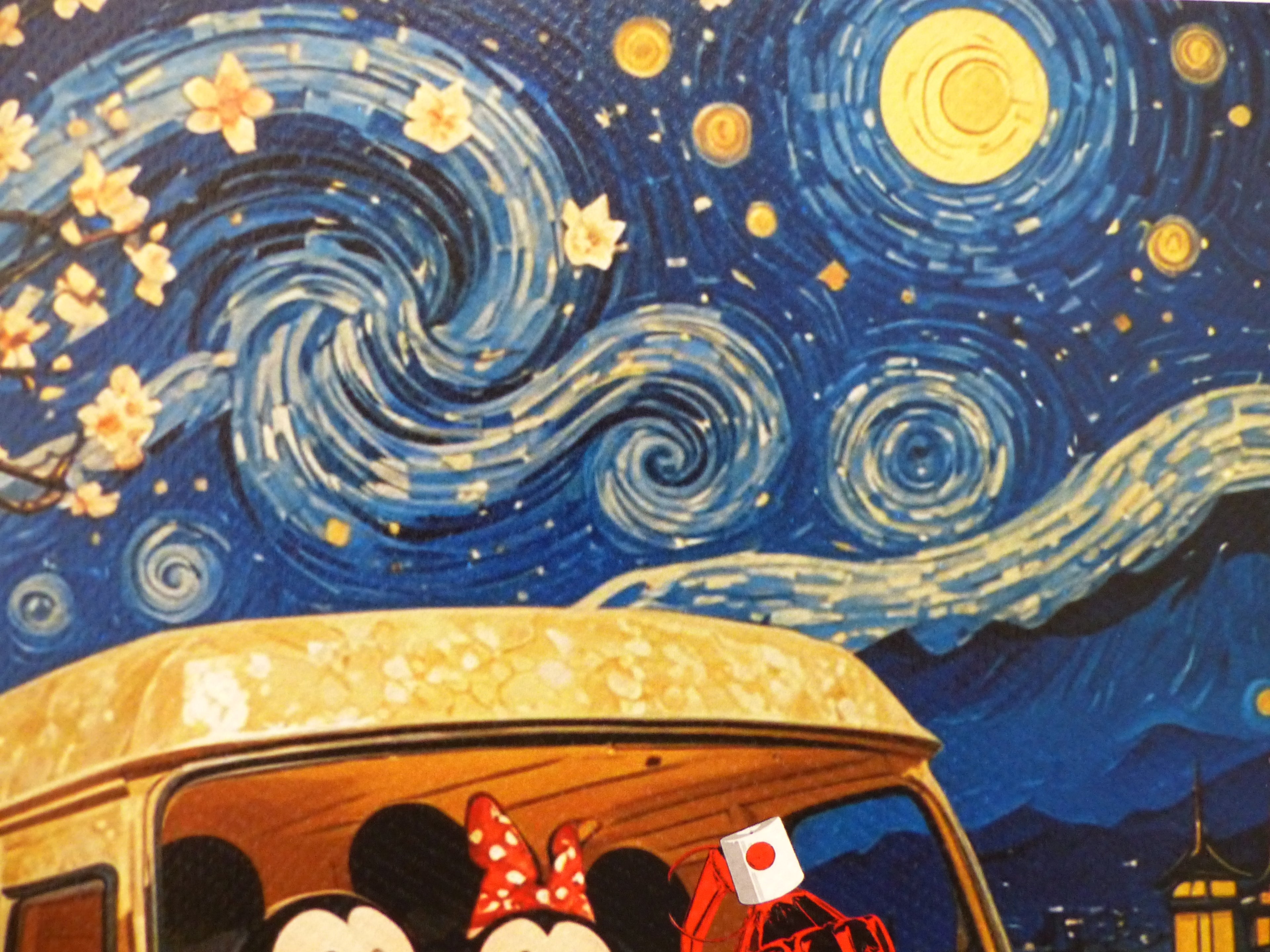 DEATH NYC fertig gerahmte Lithografie ltd.Edit. of 100 "Minnie and Mickey" 3D Siegel and COA