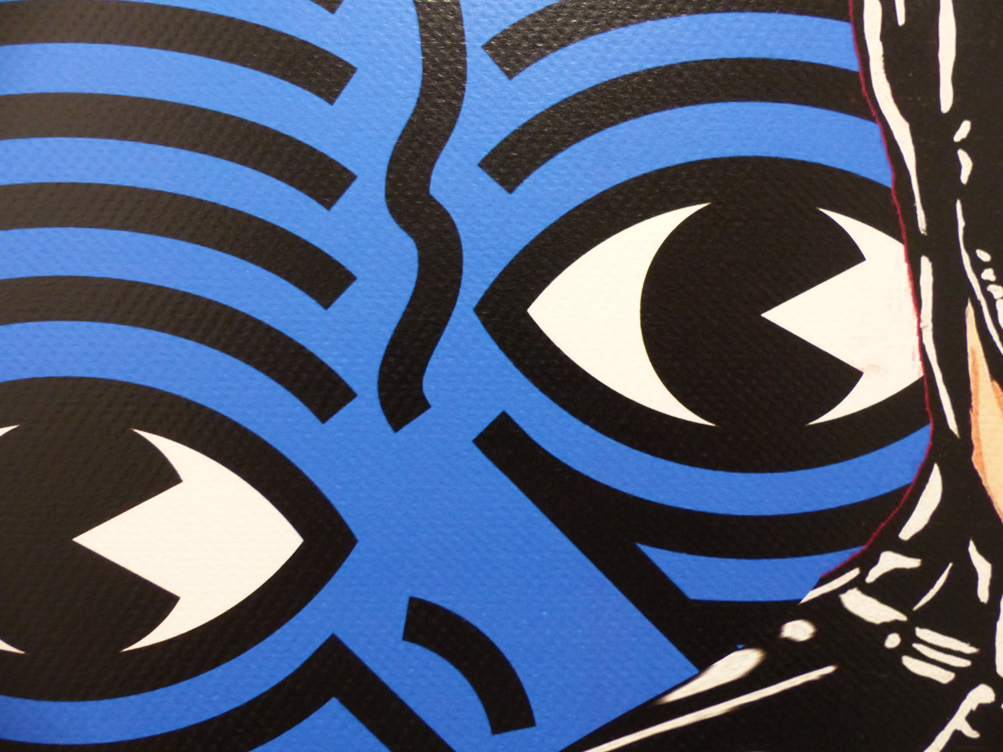 DEATH NYC fertig gerahmte Lithografie ltd. Edit. of 100 "Catwoman Keith Haring" 3D Siegel und COA