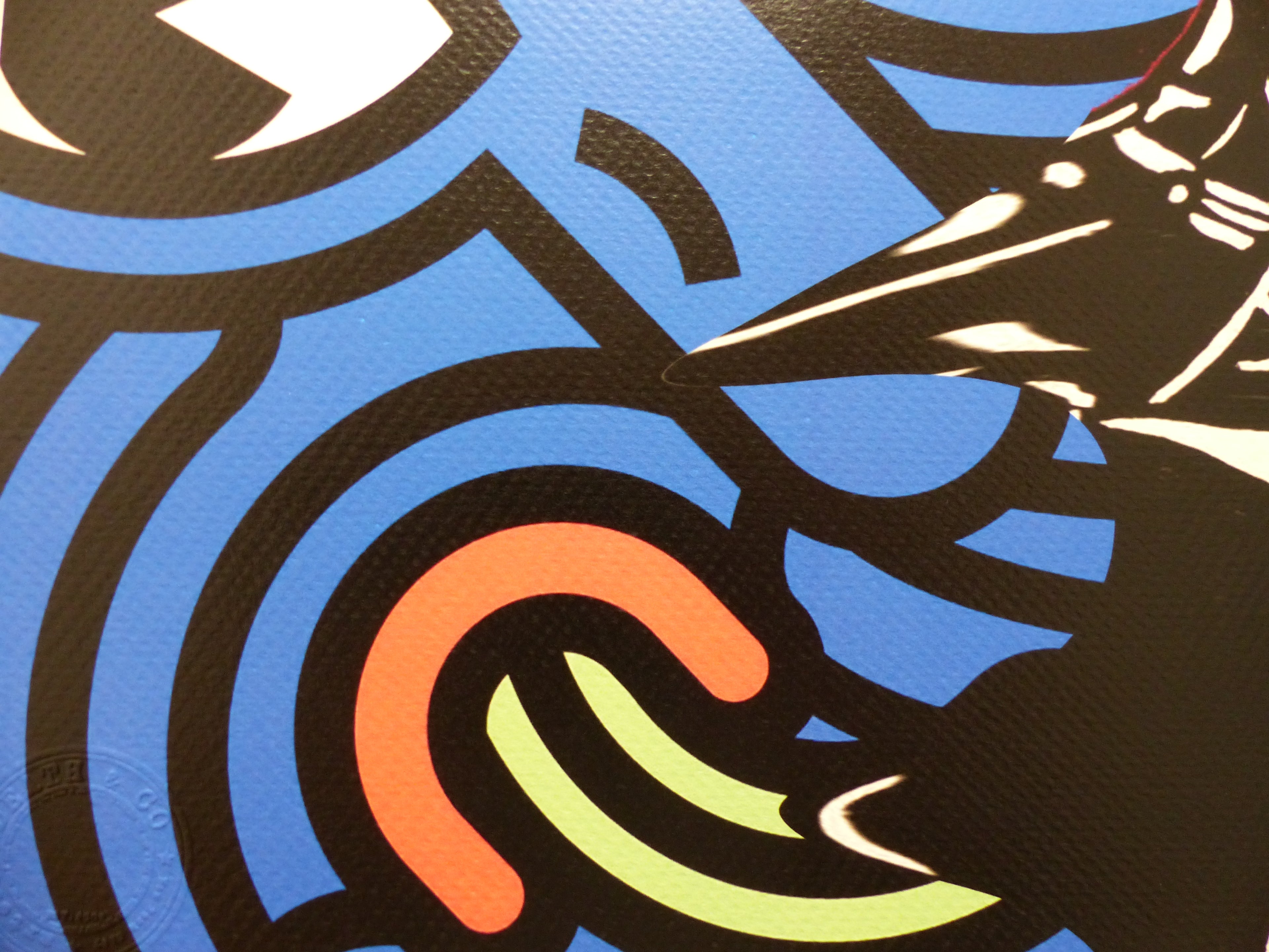 DEATH NYC fertig gerahmte Lithografie ltd. Edit. of 100 "Catwoman Keith Haring" 3D Siegel und COA