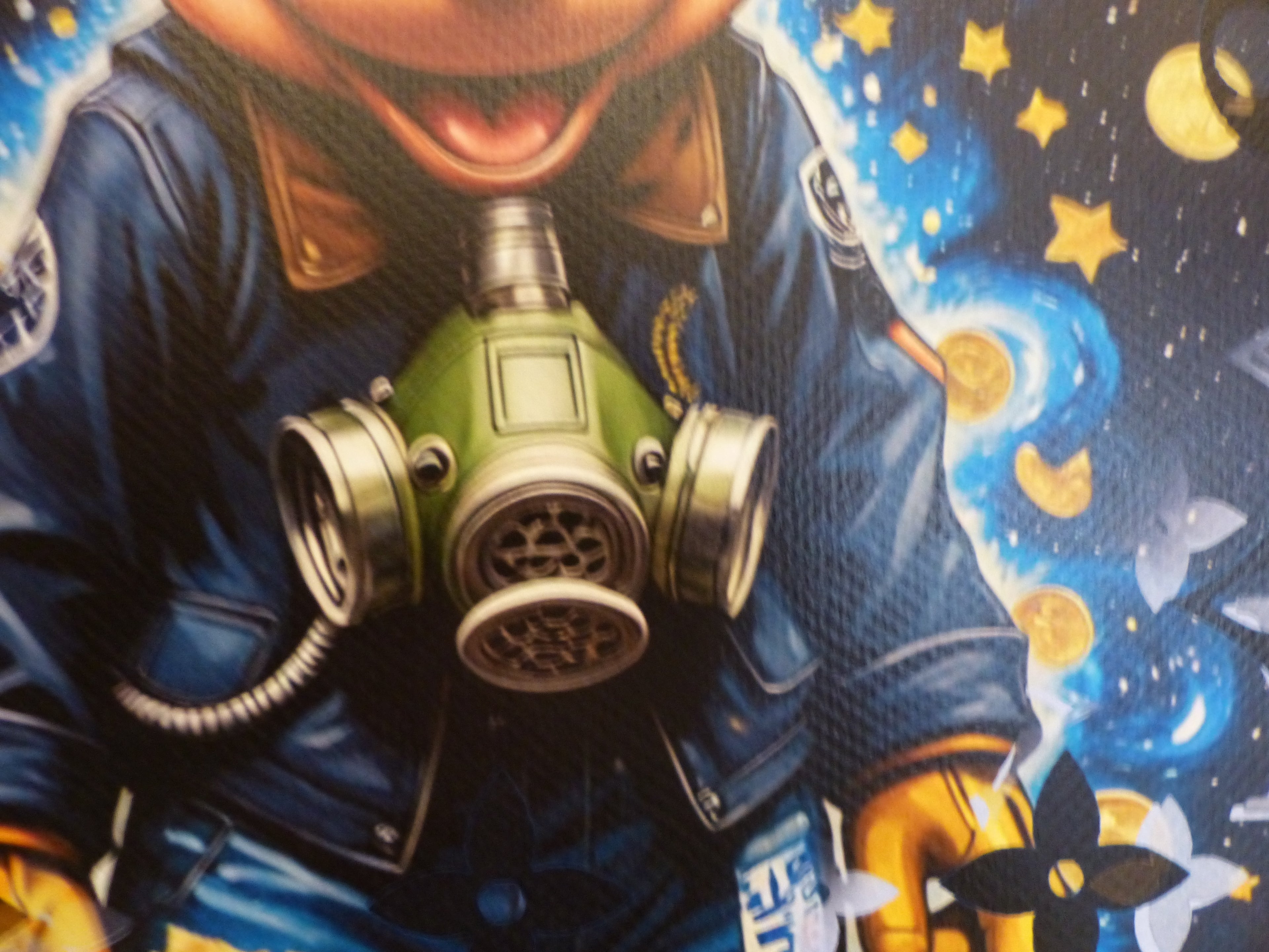 DEATH NYC fertig gerahmte Lithografie ltd Edit. of 100  "Mickey Mouse Star" 3D Siegel and COA